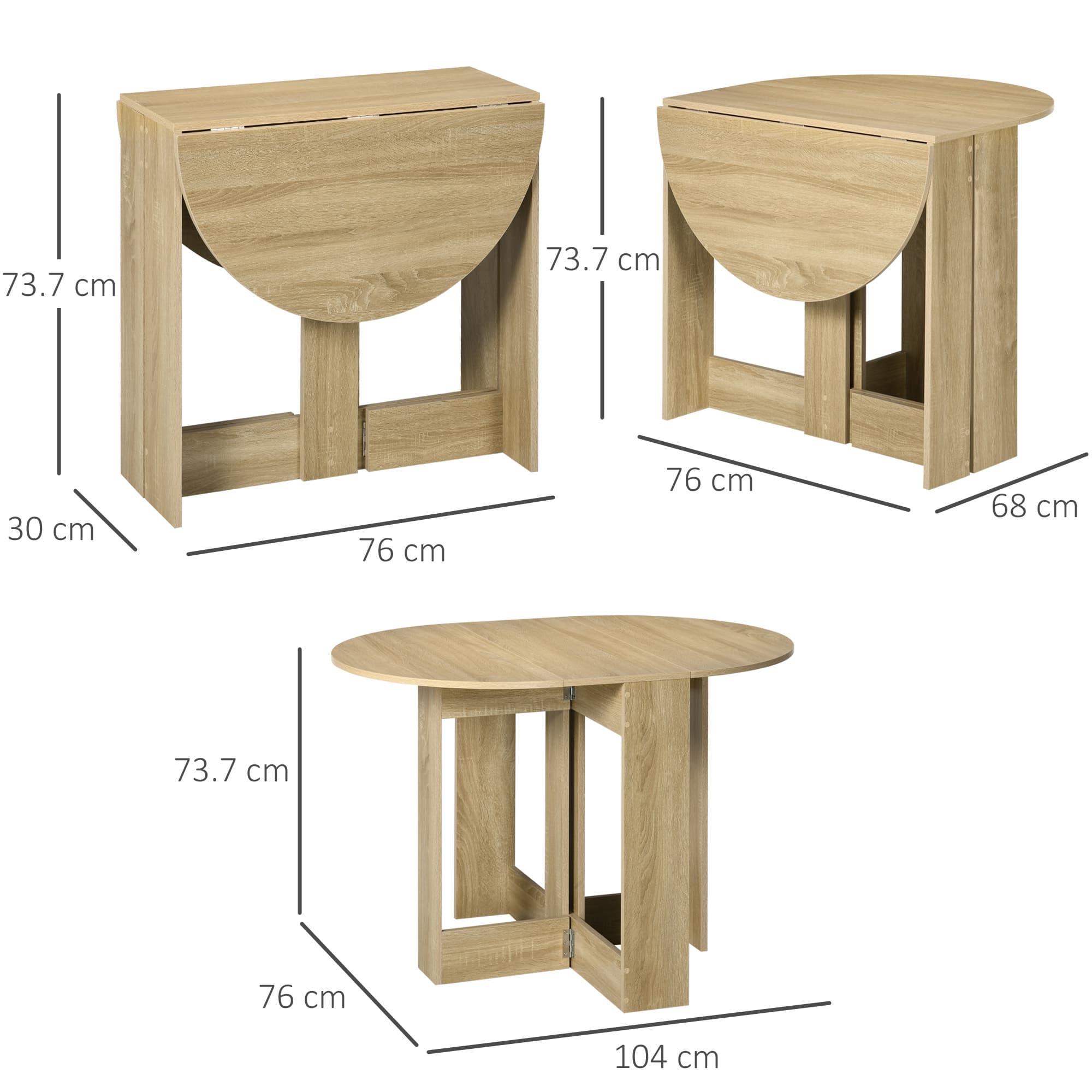 Transform Your Space with this Oak Drop Leaf Dining Table - image 5