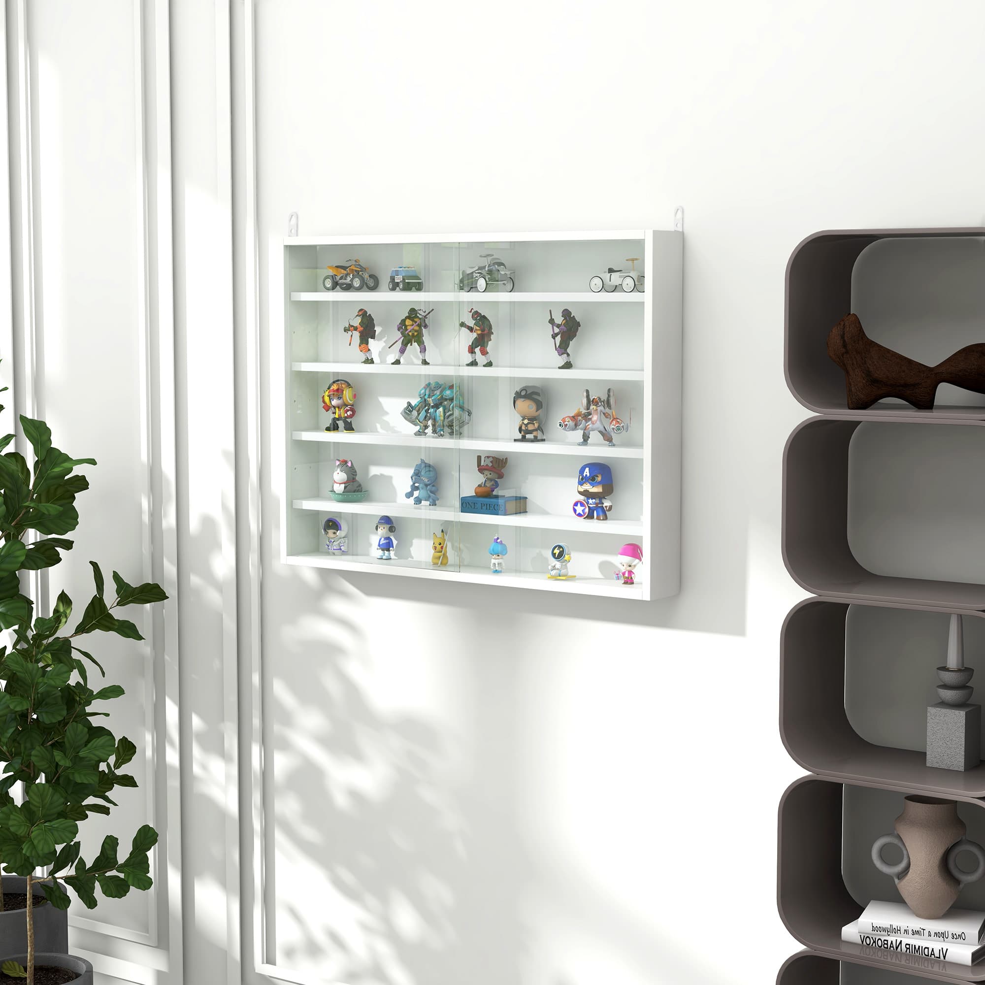 Transform Your Space With This White Wall Display Cabinet - image 2