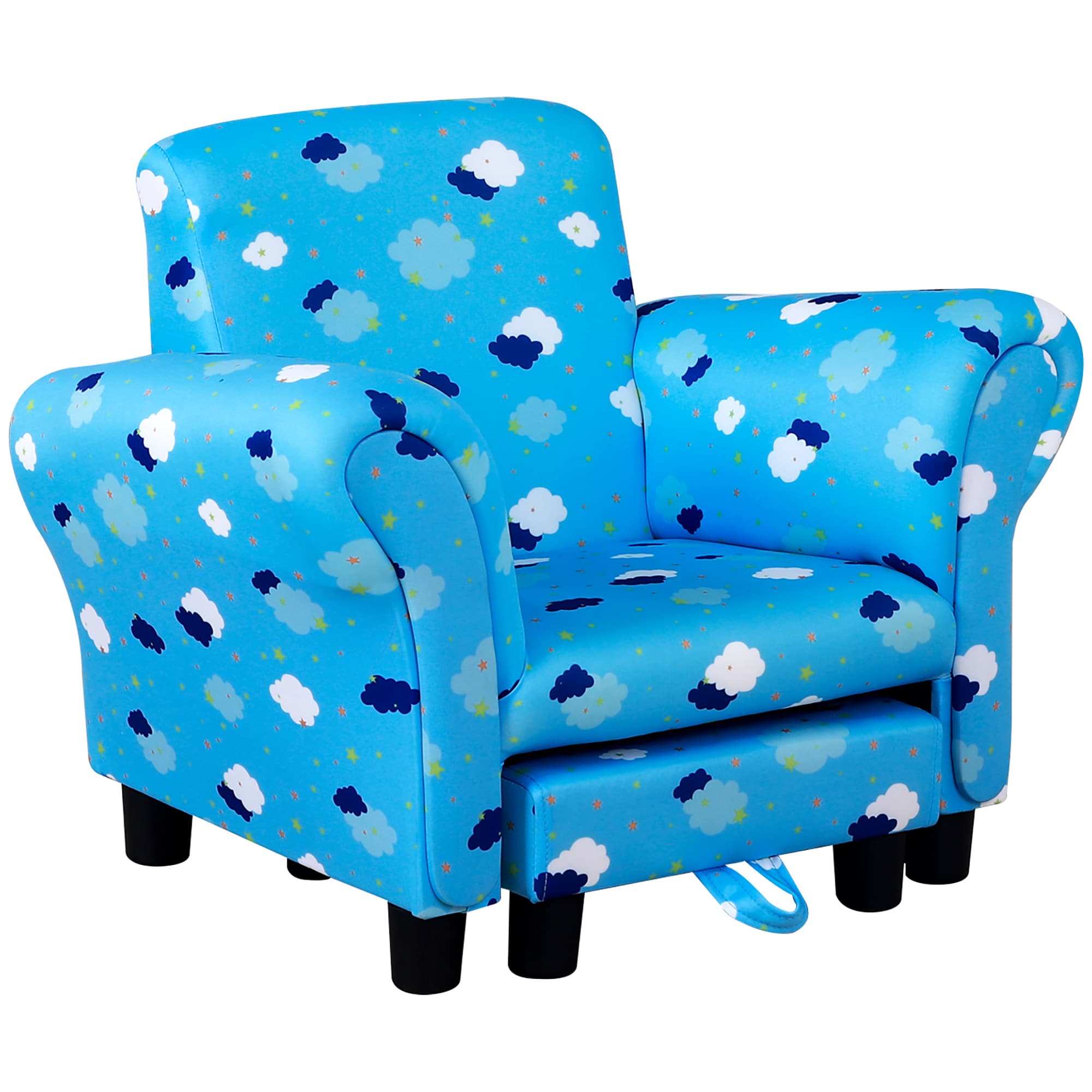 Transform Their Playroom with the Blue Cloud Toddler Armchair - Blue