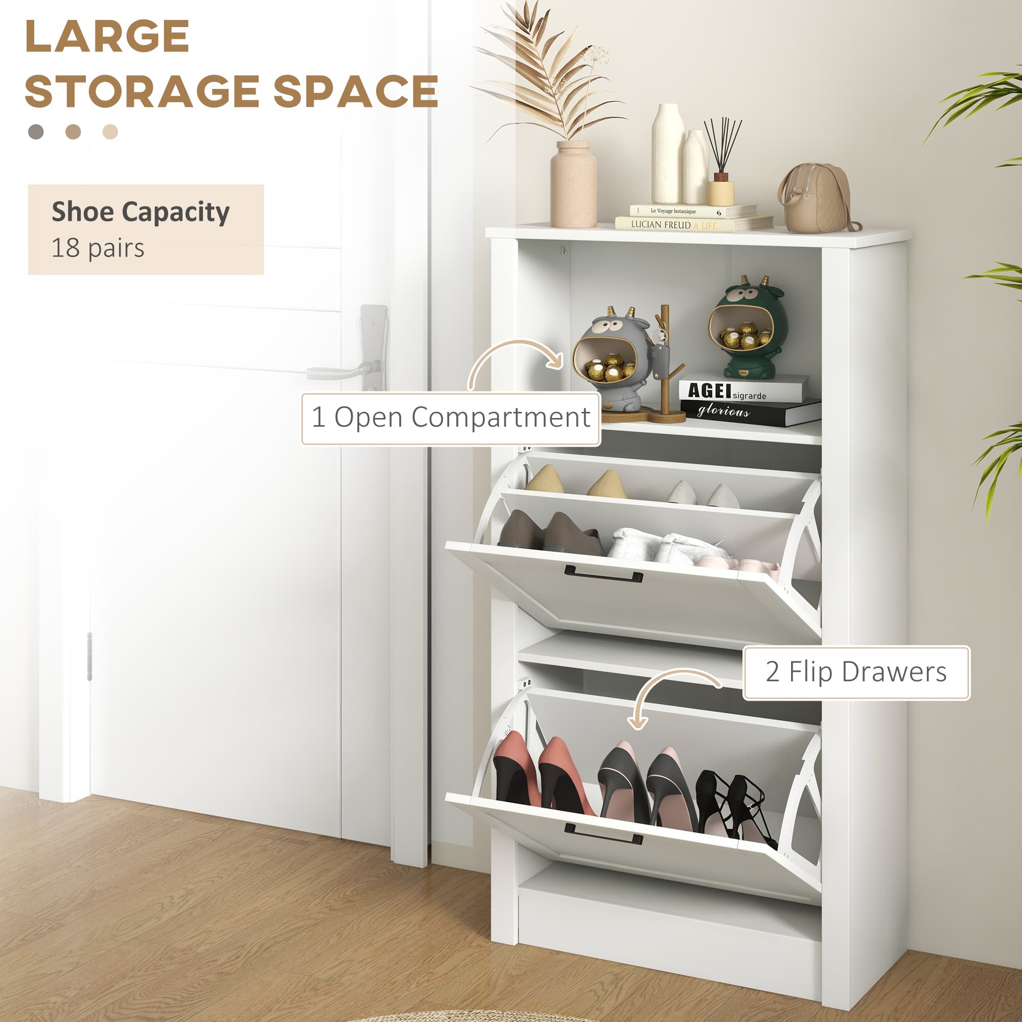 Transform Your Hallway with this Narrow White Shoe Cabinet - image 4