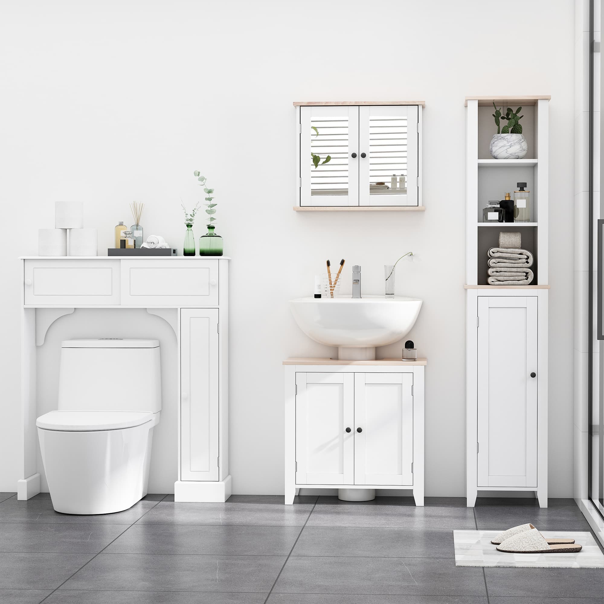 Transform Your Bathroom with this Elegant Under Sink Cabinet - image 2