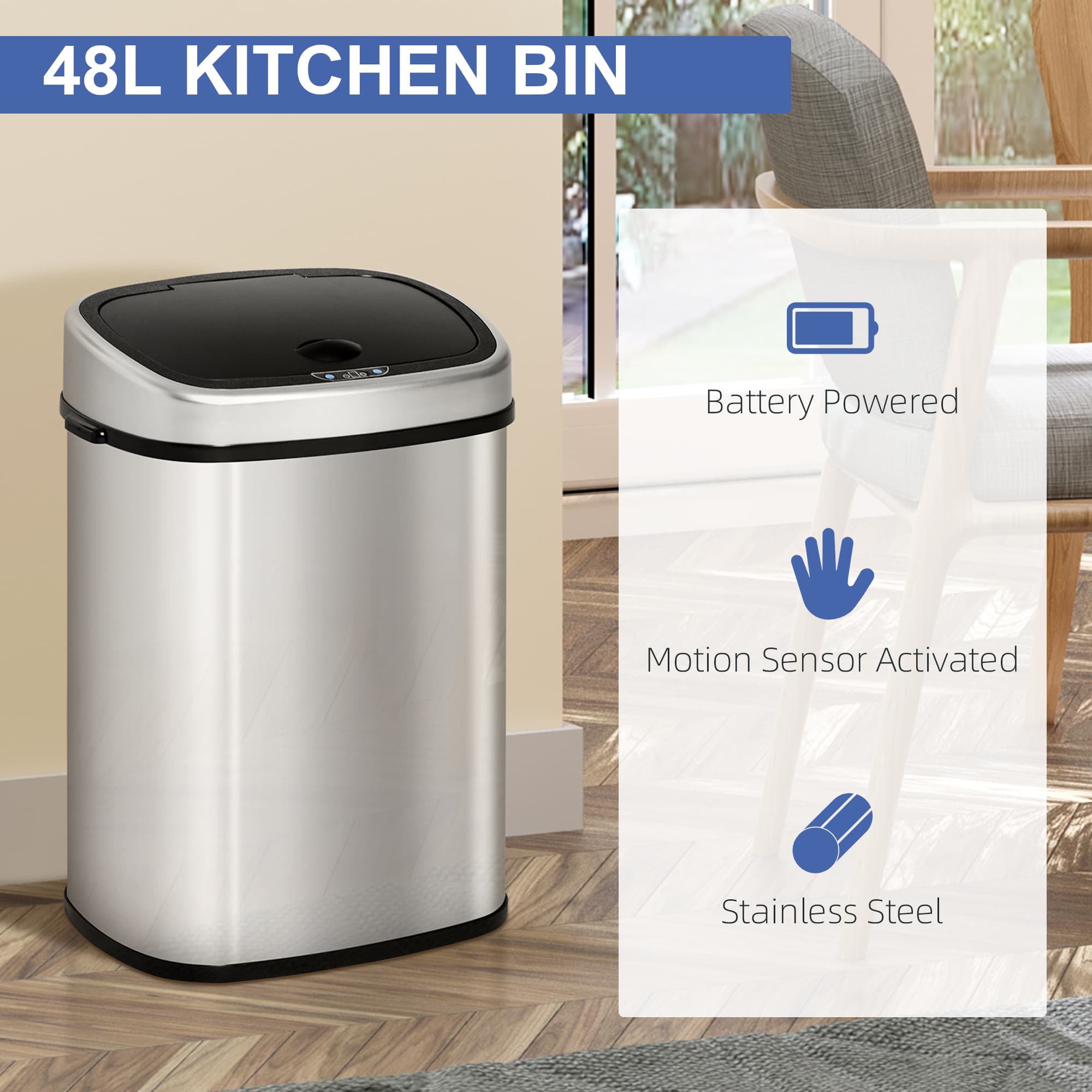 Transform Your Kitchen with this 48L Automatic Sensor Bin - image 4