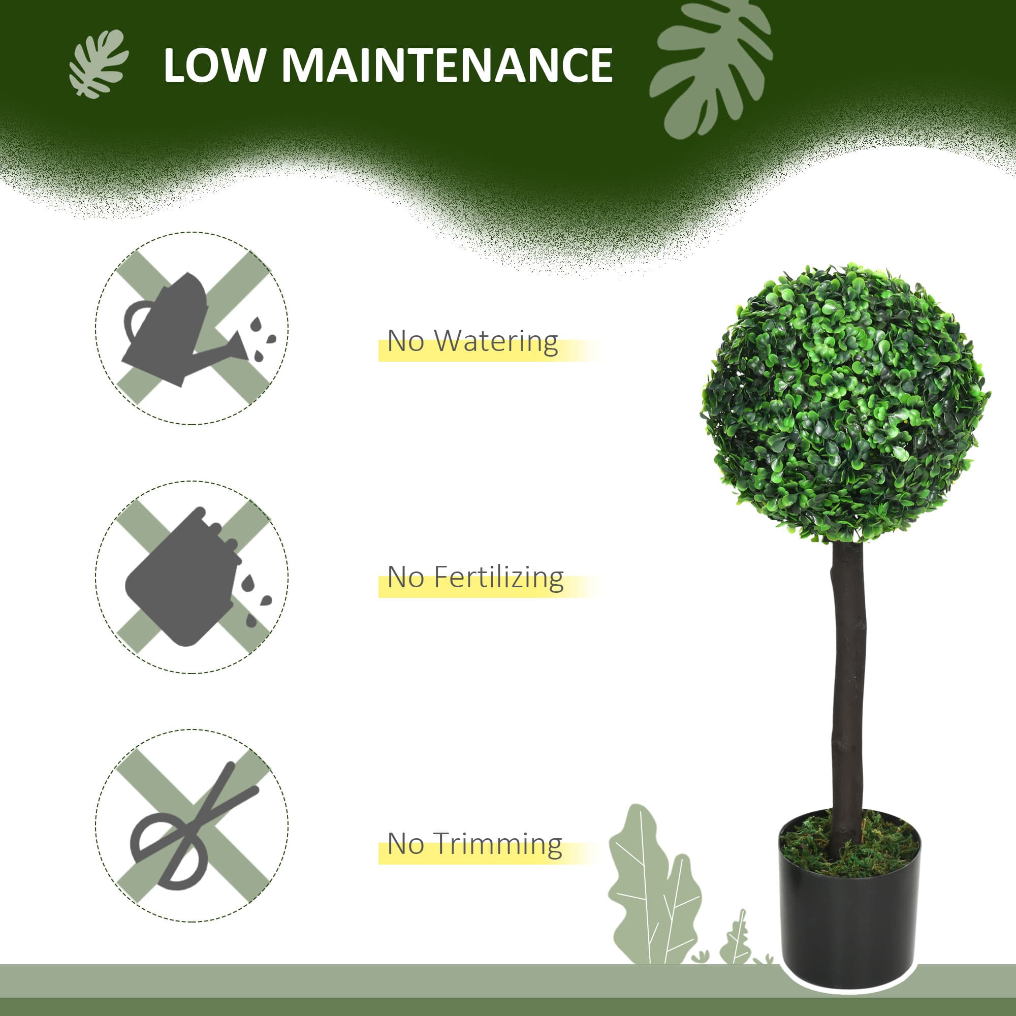 Two Artificial Boxwood Topiary Trees — No Watering Needed - image 9