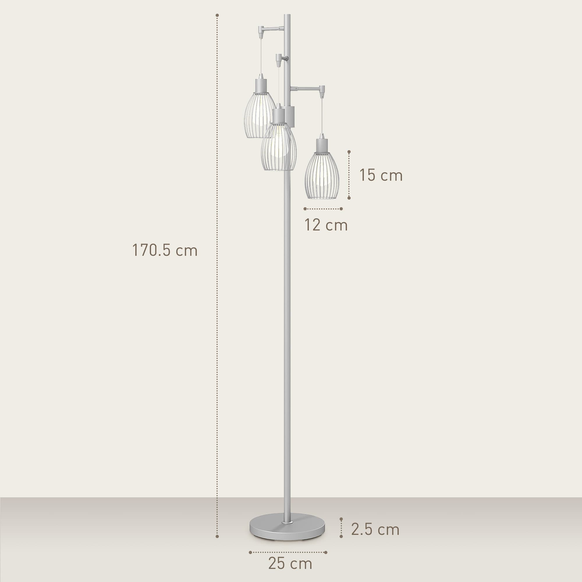 Transform Your Room with this Silver Industrial Floor Lamp - image 4
