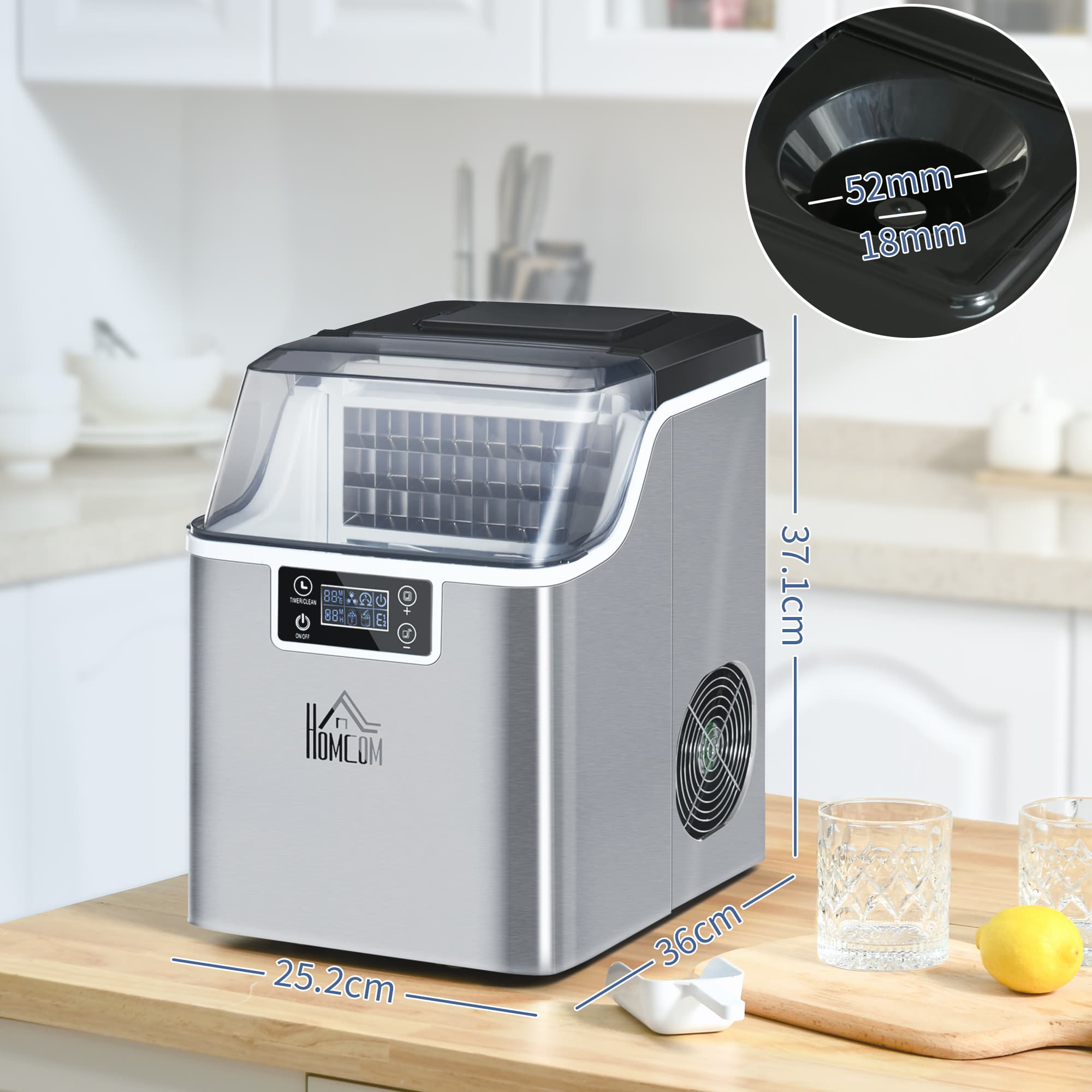 Transform Your Drinks with this 3.2L Compact Ice Maker - image 1