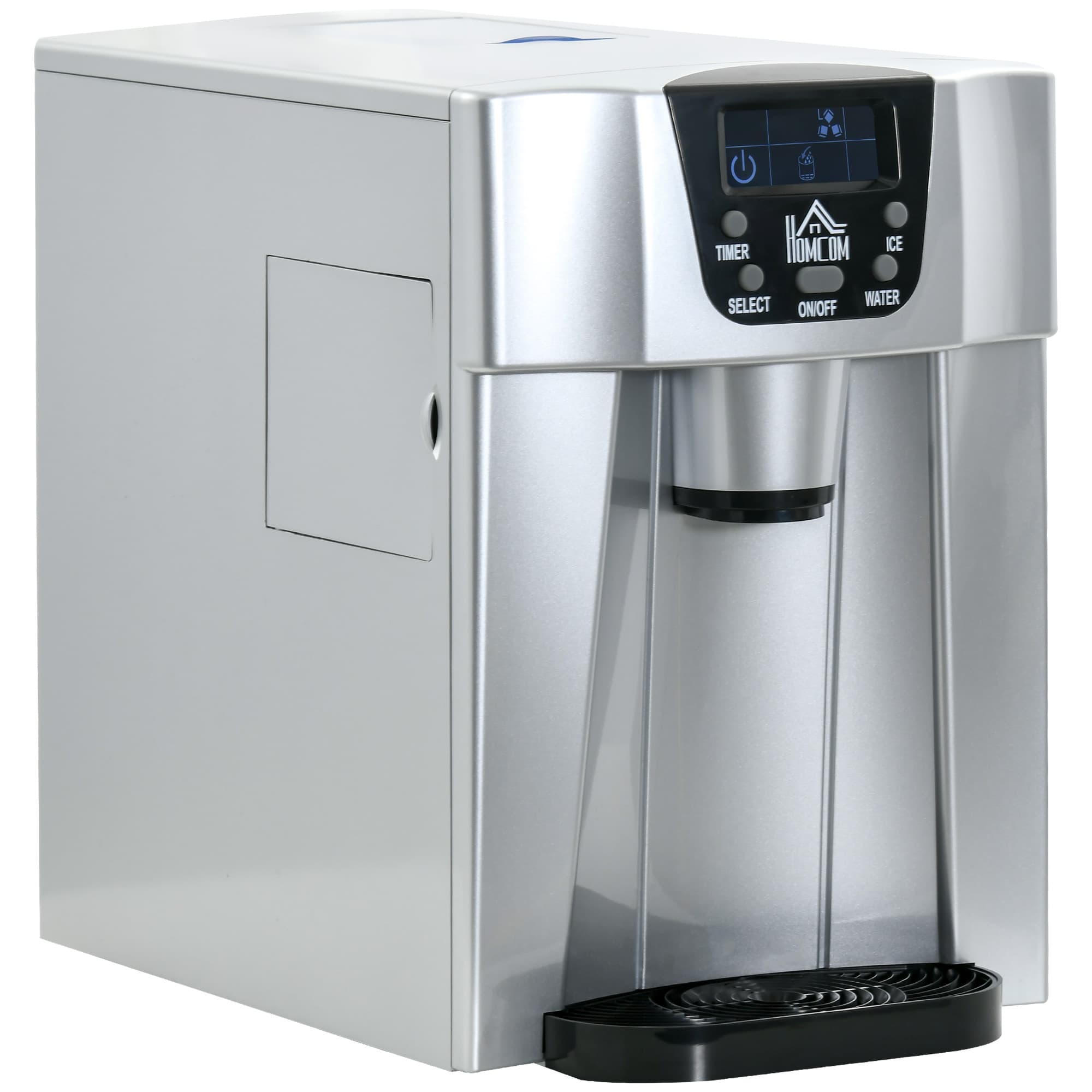 Transform Your Drinks with this 2-in-1 Ice Maker & Dispenser - Silver