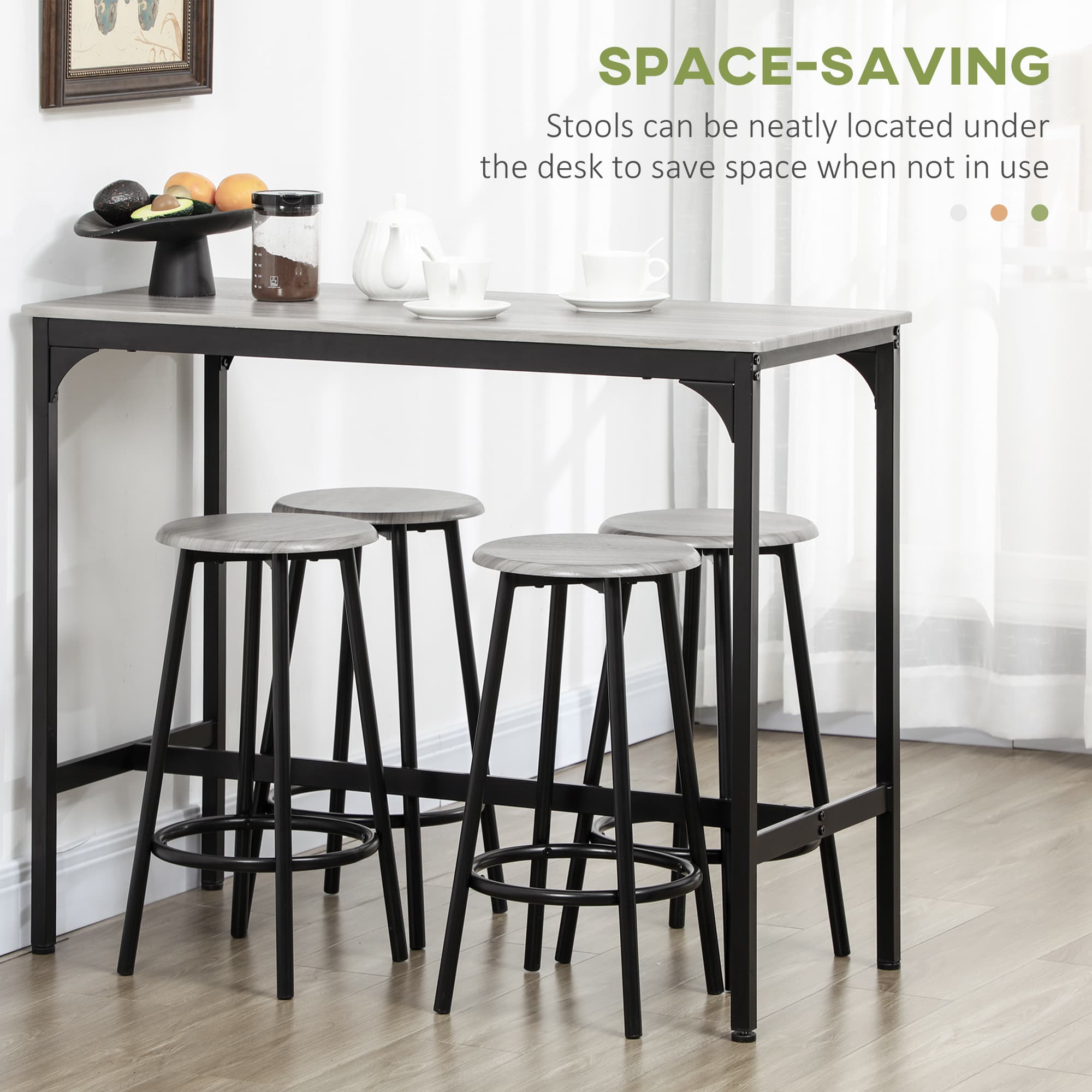 Transform Your Kitchen with this 5-Piece Industrial Bar Set - image 2