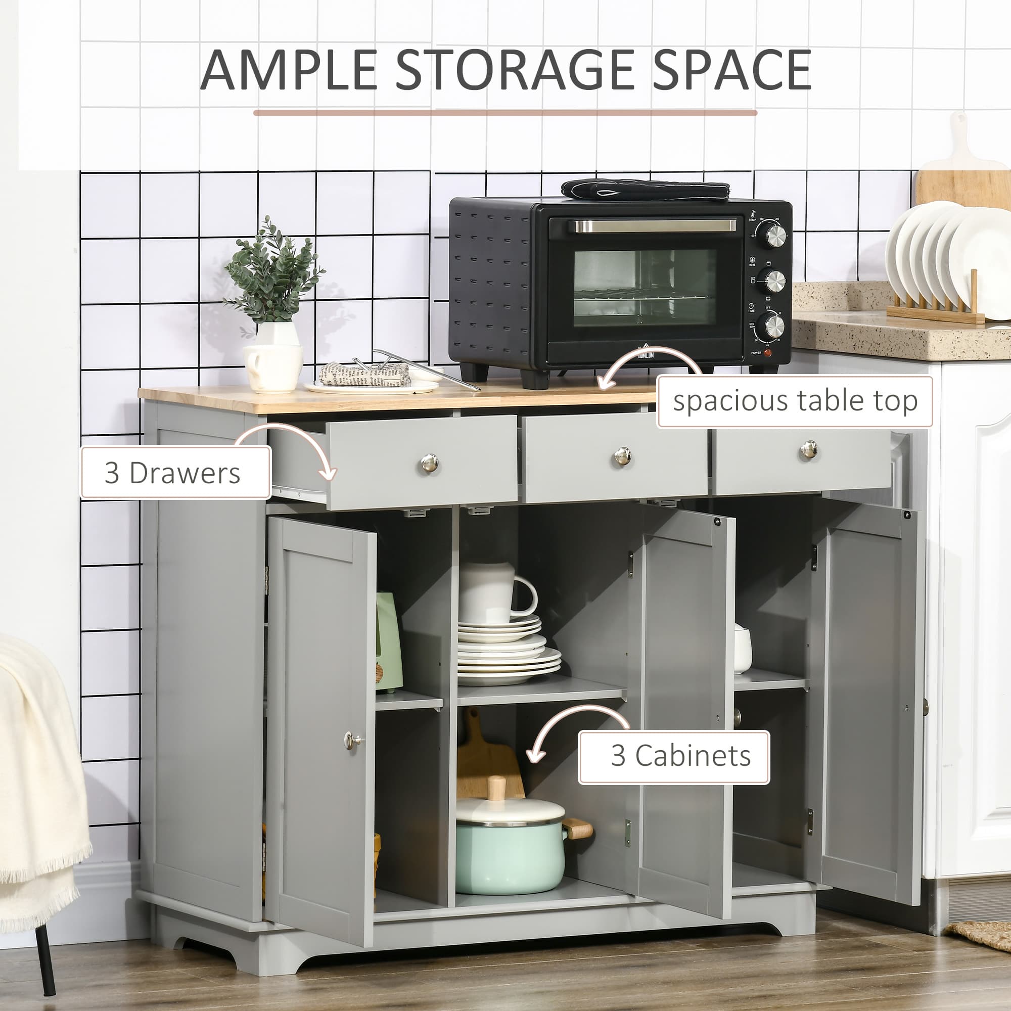 Transform Your Space With This Premium Grey Sideboard - image 3