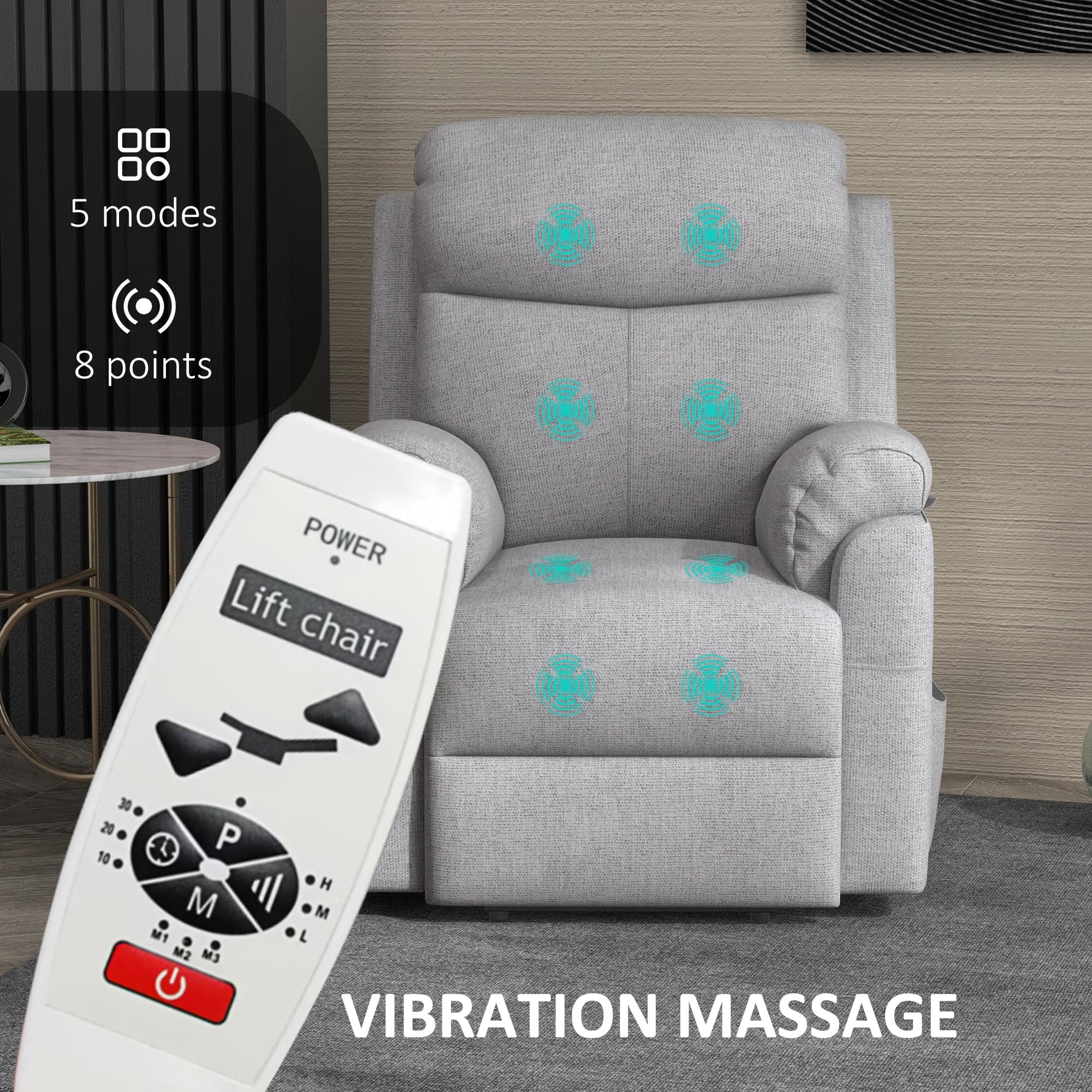 Effortless Mobility: Grey Electric Riser Recliner Chair - image 1