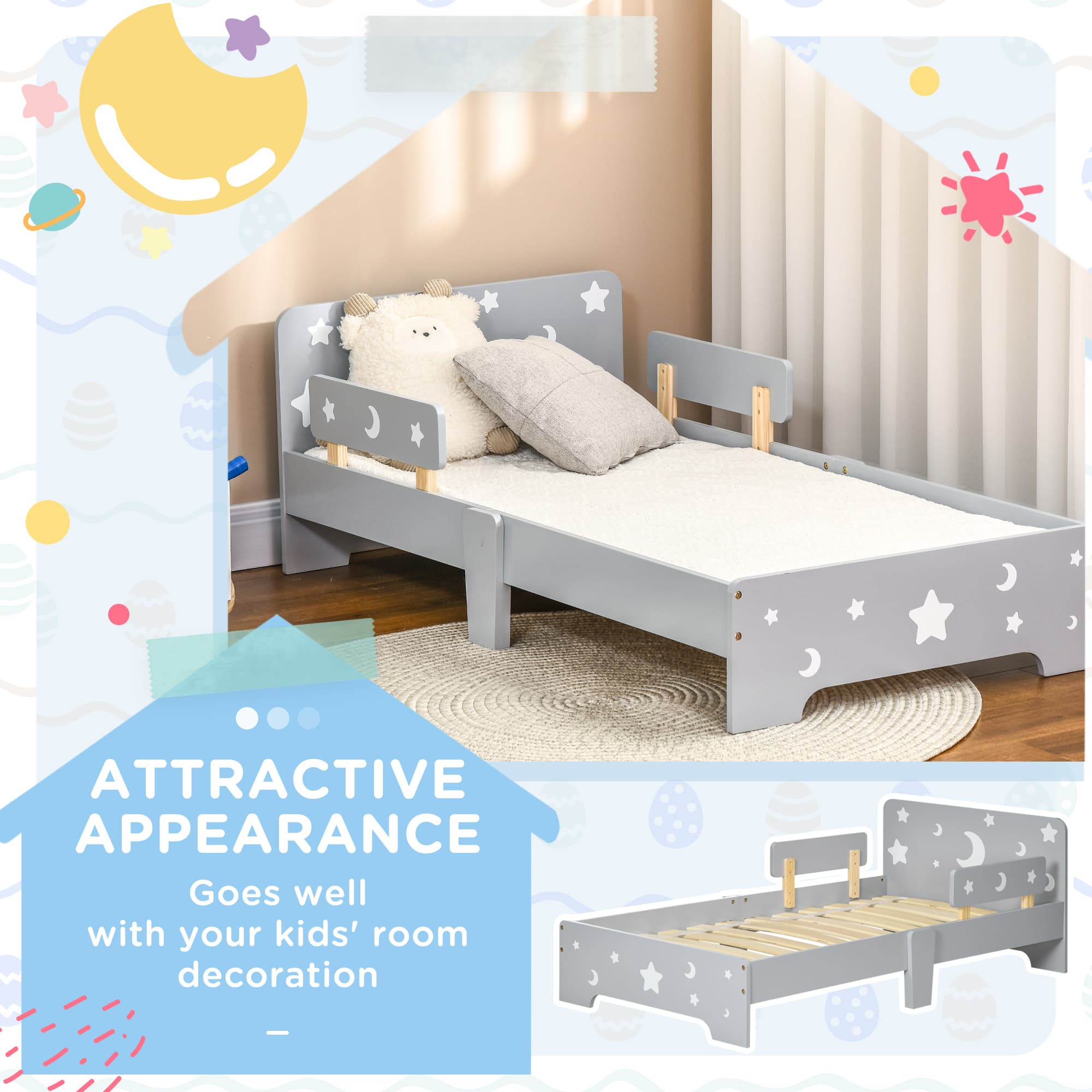 Transform Their Room with the ZONEKIZ Starry Toddler Bed - image 2