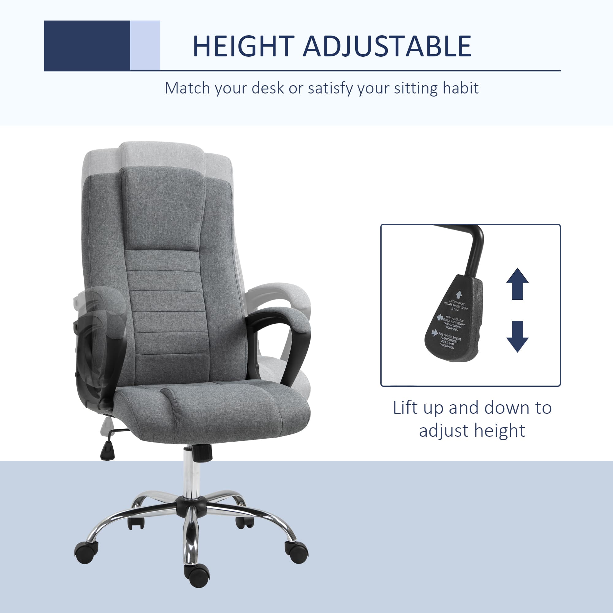 Transform Your Workspace with the Vinsetto Ergonomic Chair - image 3