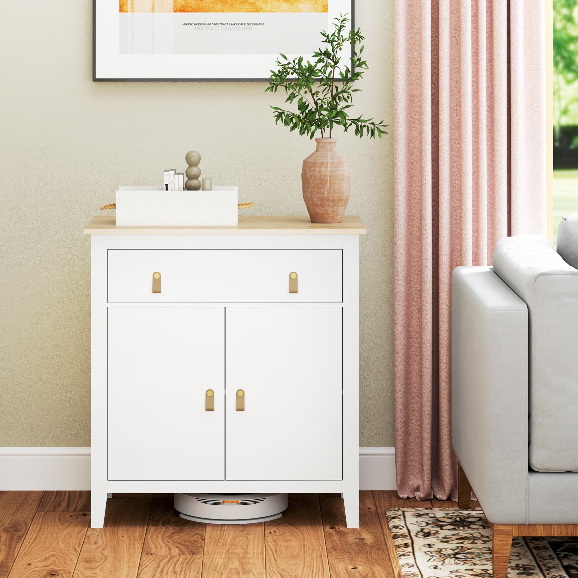 Transform Your Space with this White Farmhouse Sideboard - image 4