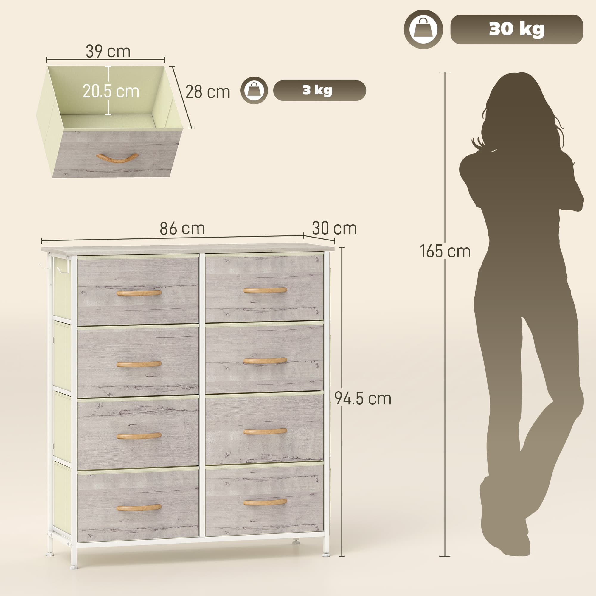 Transform Your Space with this 8-Drawer Fabric Storage Chest - image 4
