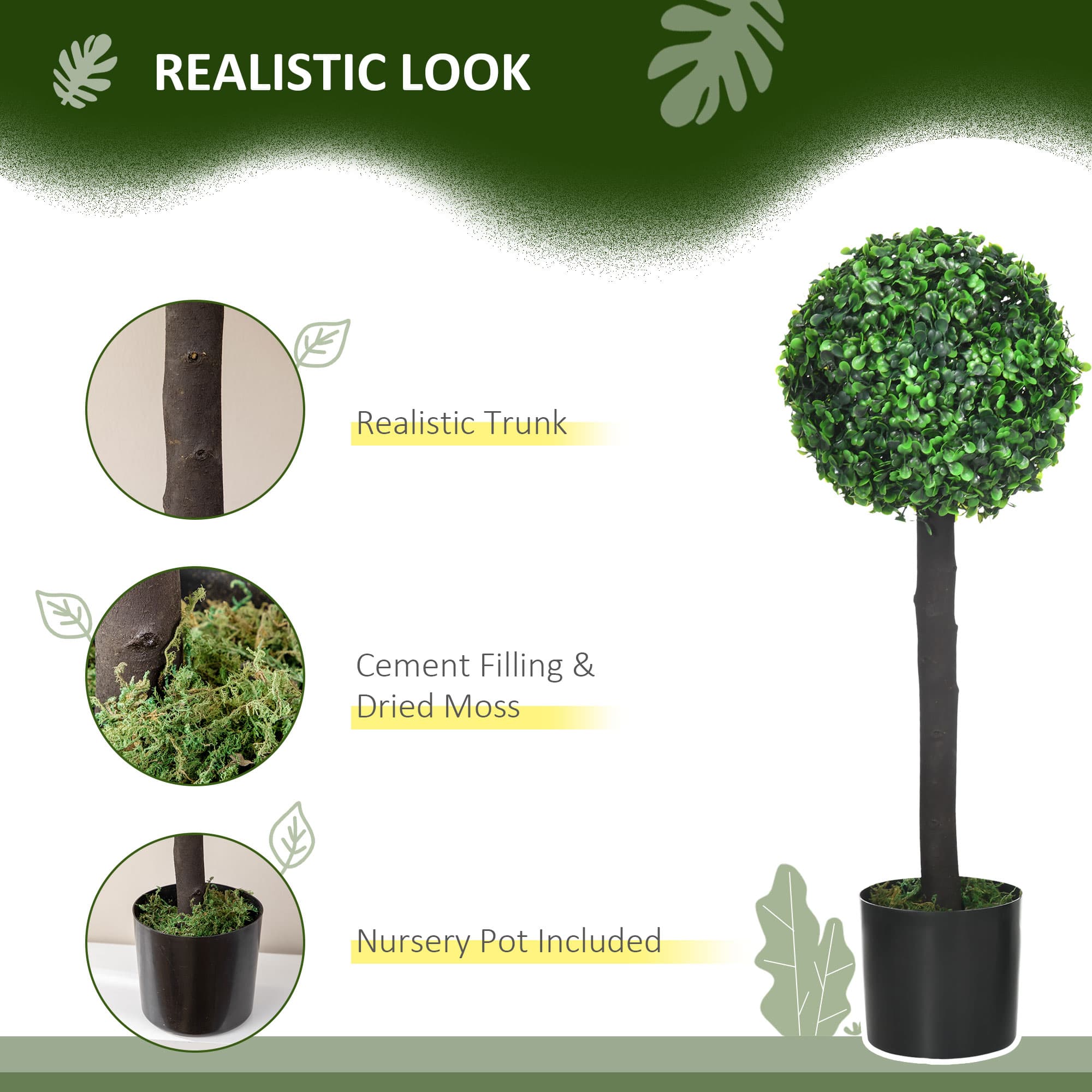 Two Artificial Boxwood Topiary Trees — No Watering Needed - image 7