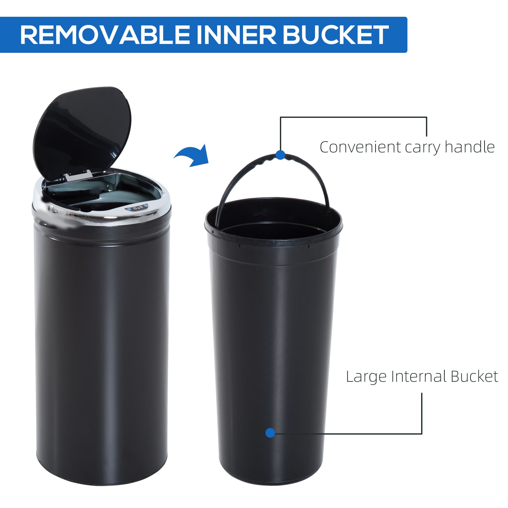 Hands-Free 42L Sensor Bin for Cleaner Kitchens - image 5