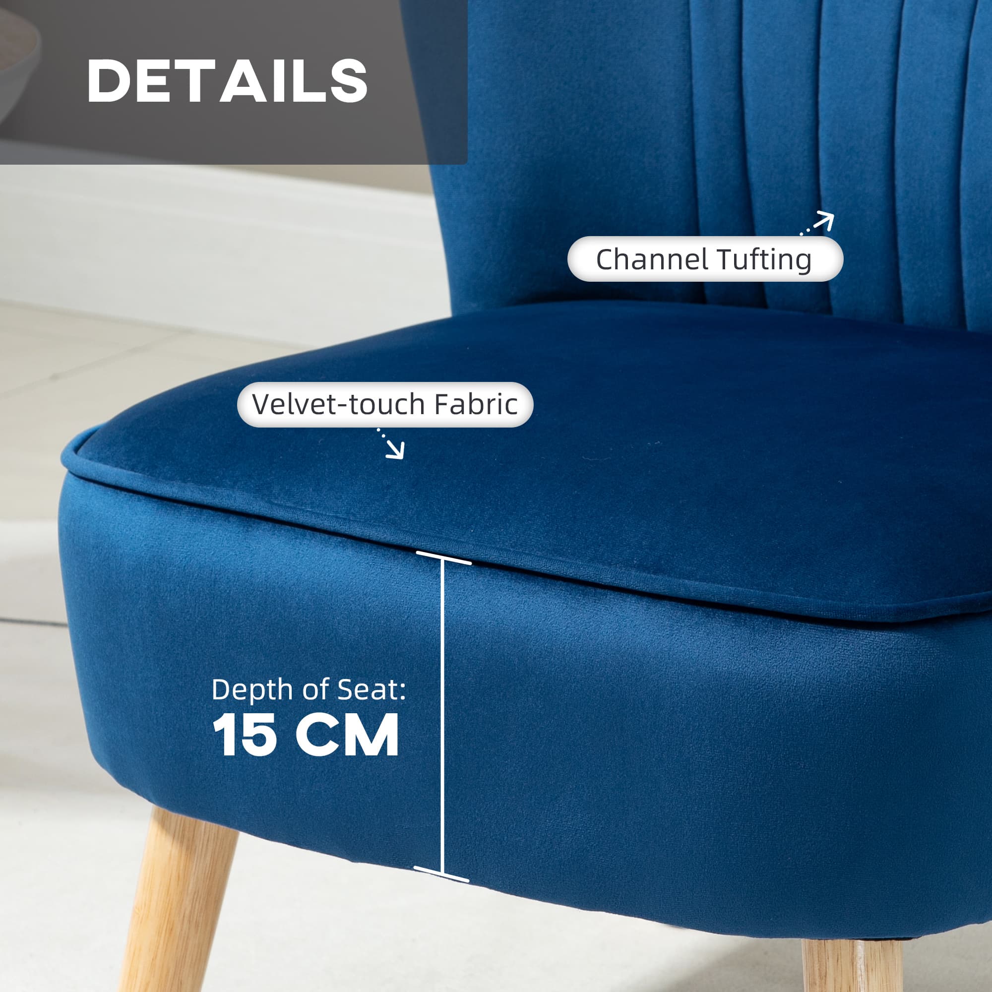 Transform Your Space with this Velvet Tub Chair & Ottoman - image 2