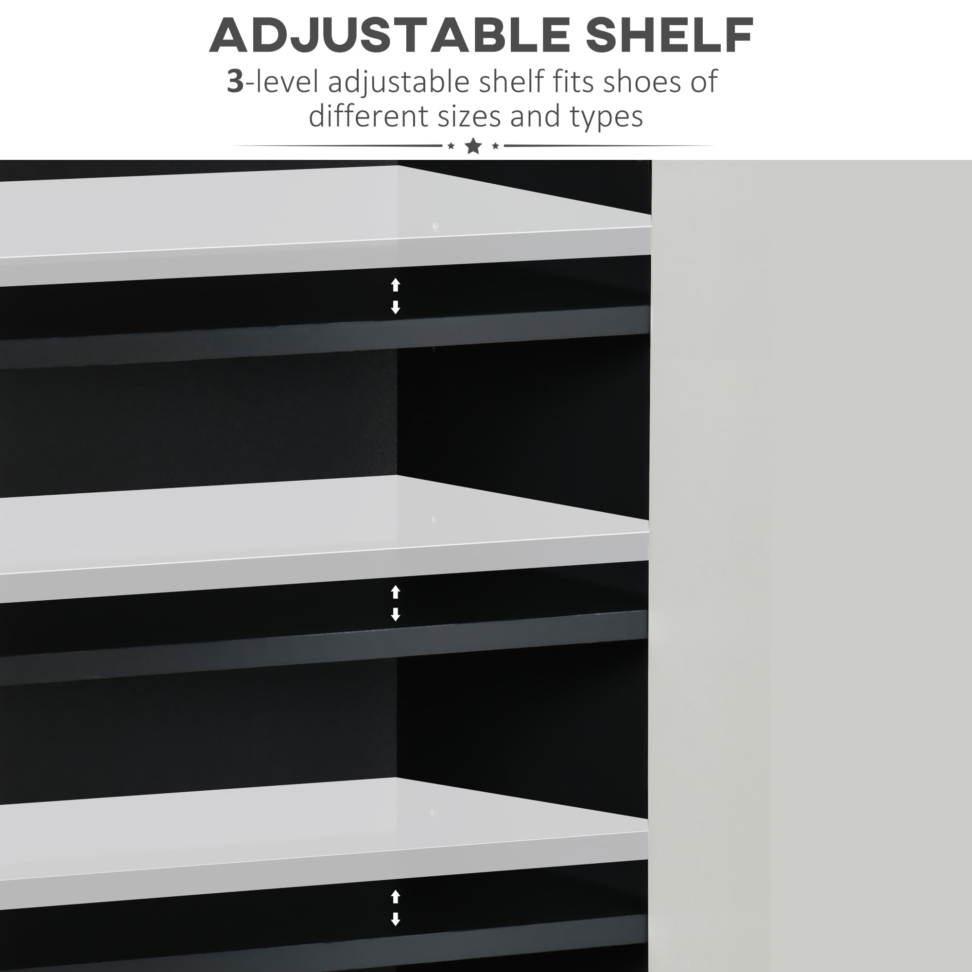 Modern Grey & White Shoe Cabinet for Clutter-Free Hallways - image 1