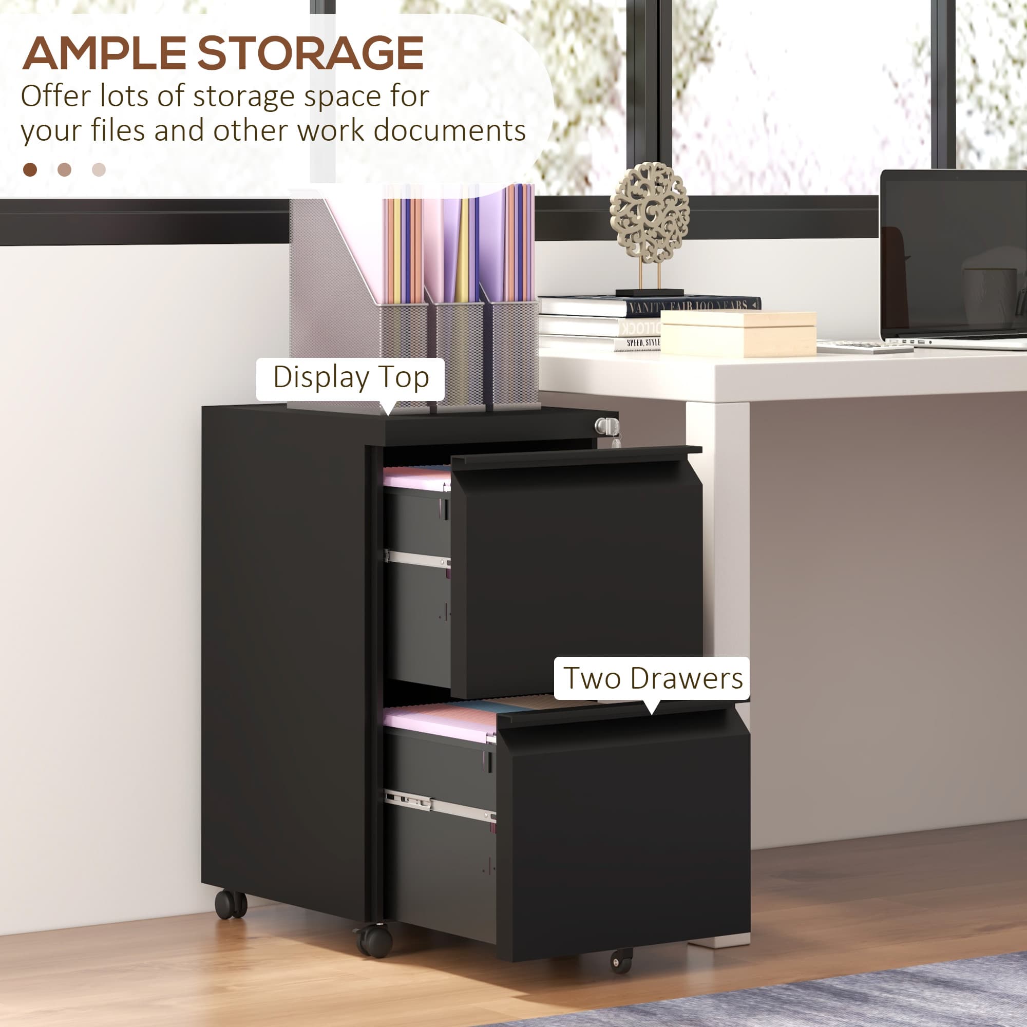 Secure Your Office with the Vinsetto Steel Filing Cabinet - image 2
