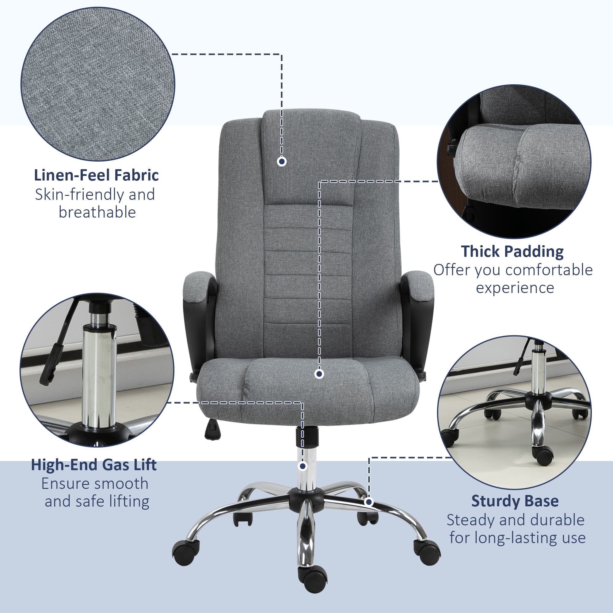 Transform Your Workspace with the Vinsetto Ergonomic Chair - image 1