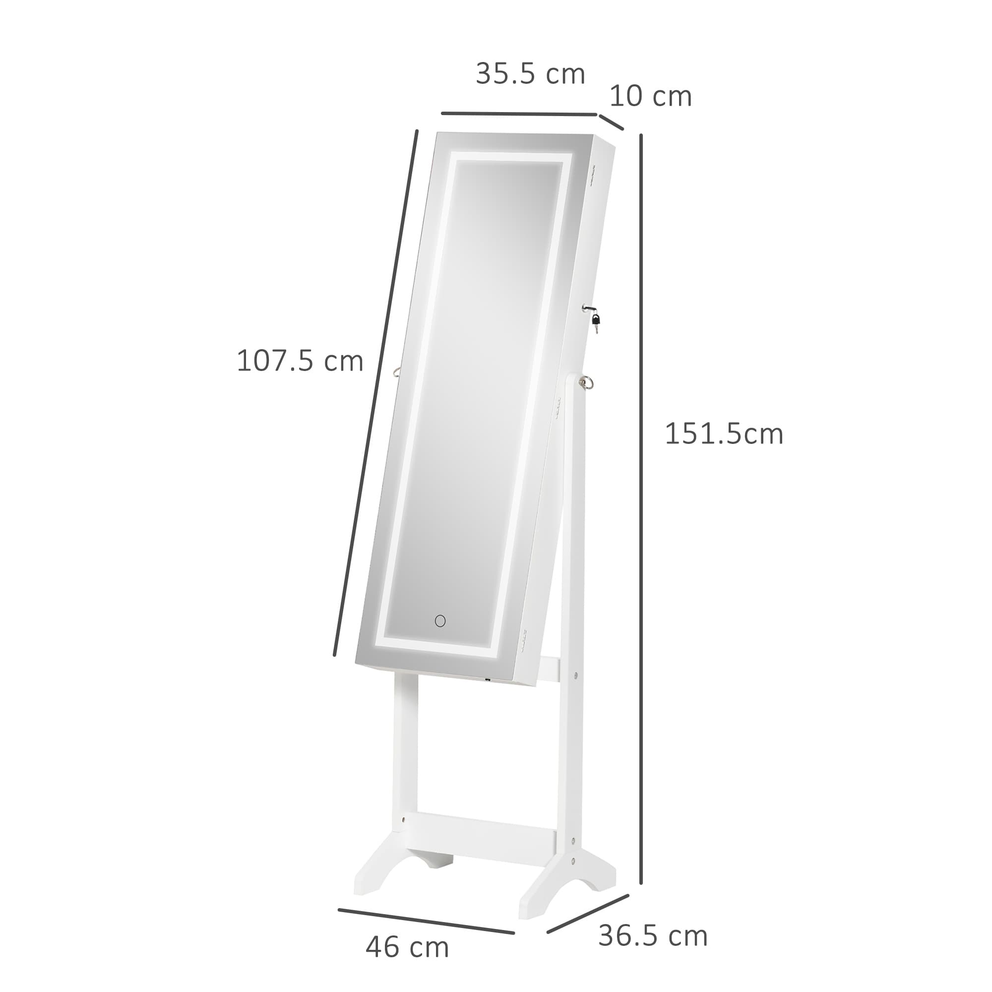 Transform Your Space With This LED Jewellery Cabinet & Mirror - image 5