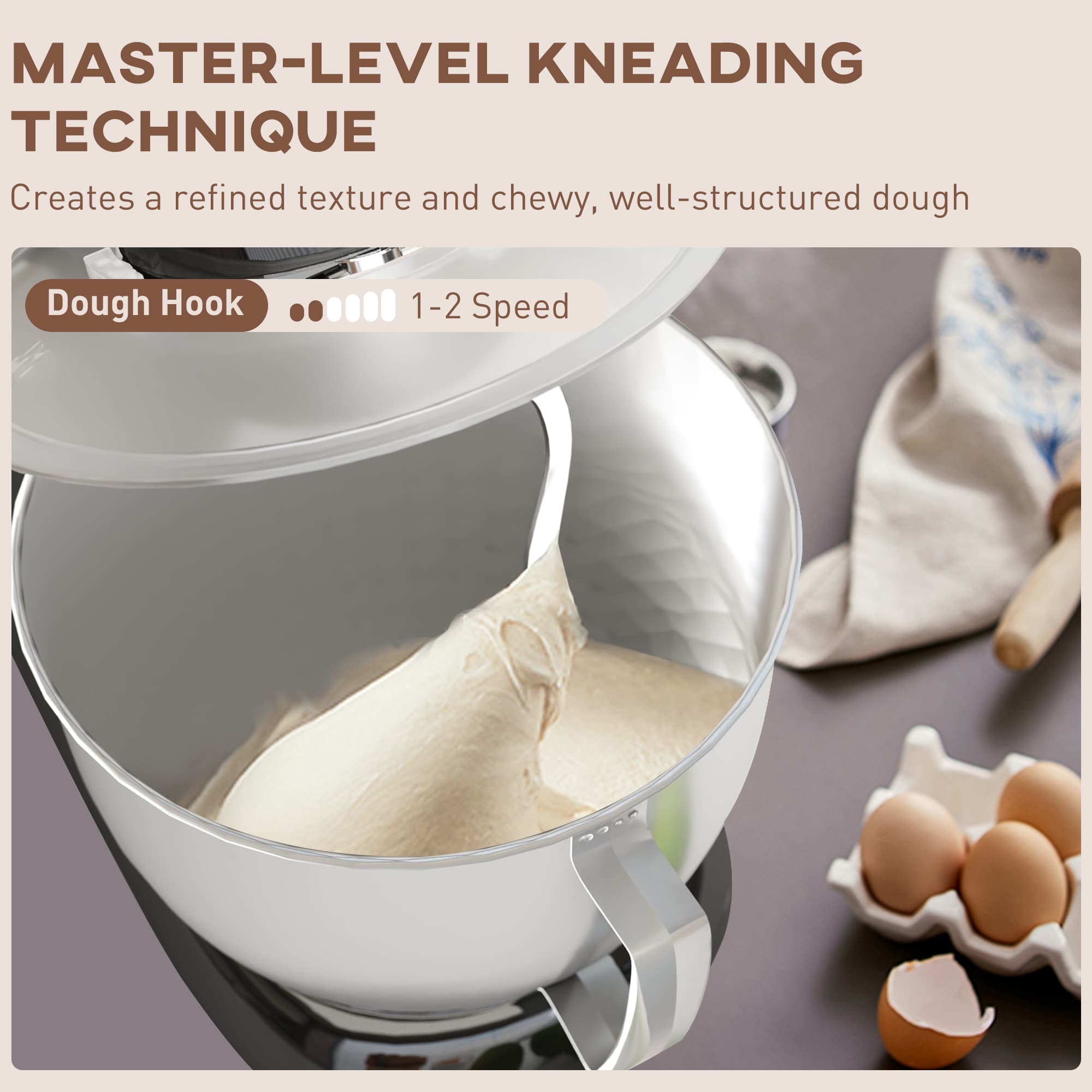 Transform Your Baking with this 1300W Black Stand Mixer - image 4