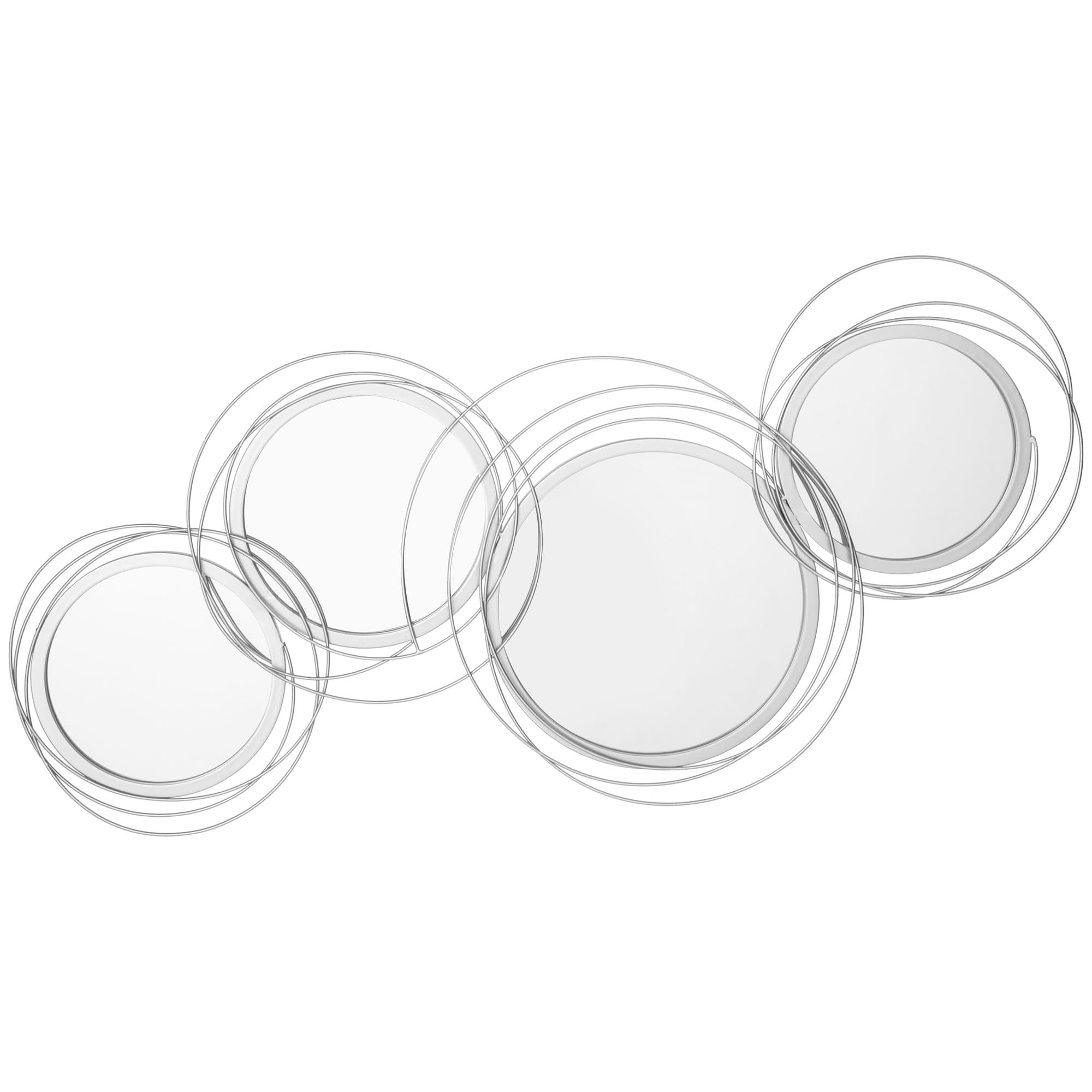 Transform Your Space with this 107cm Silver Wall Mirror - Silver