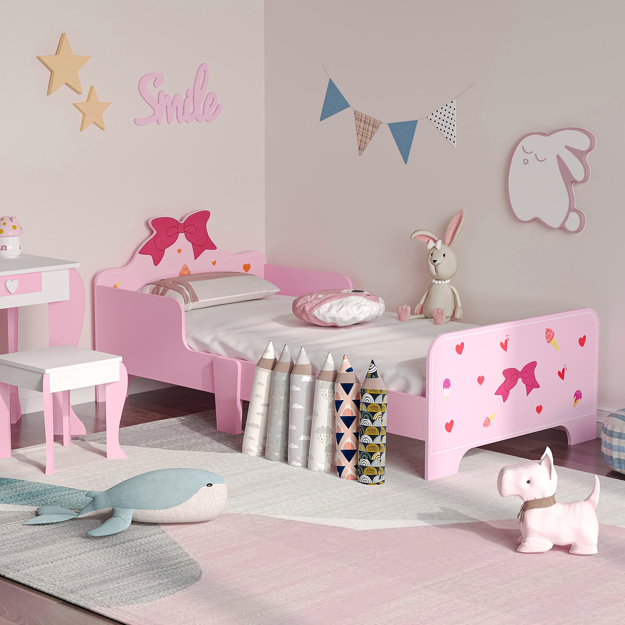 ZONEKIZ Princess Toddler Bed for a Safe & Magical Sleep - image 5