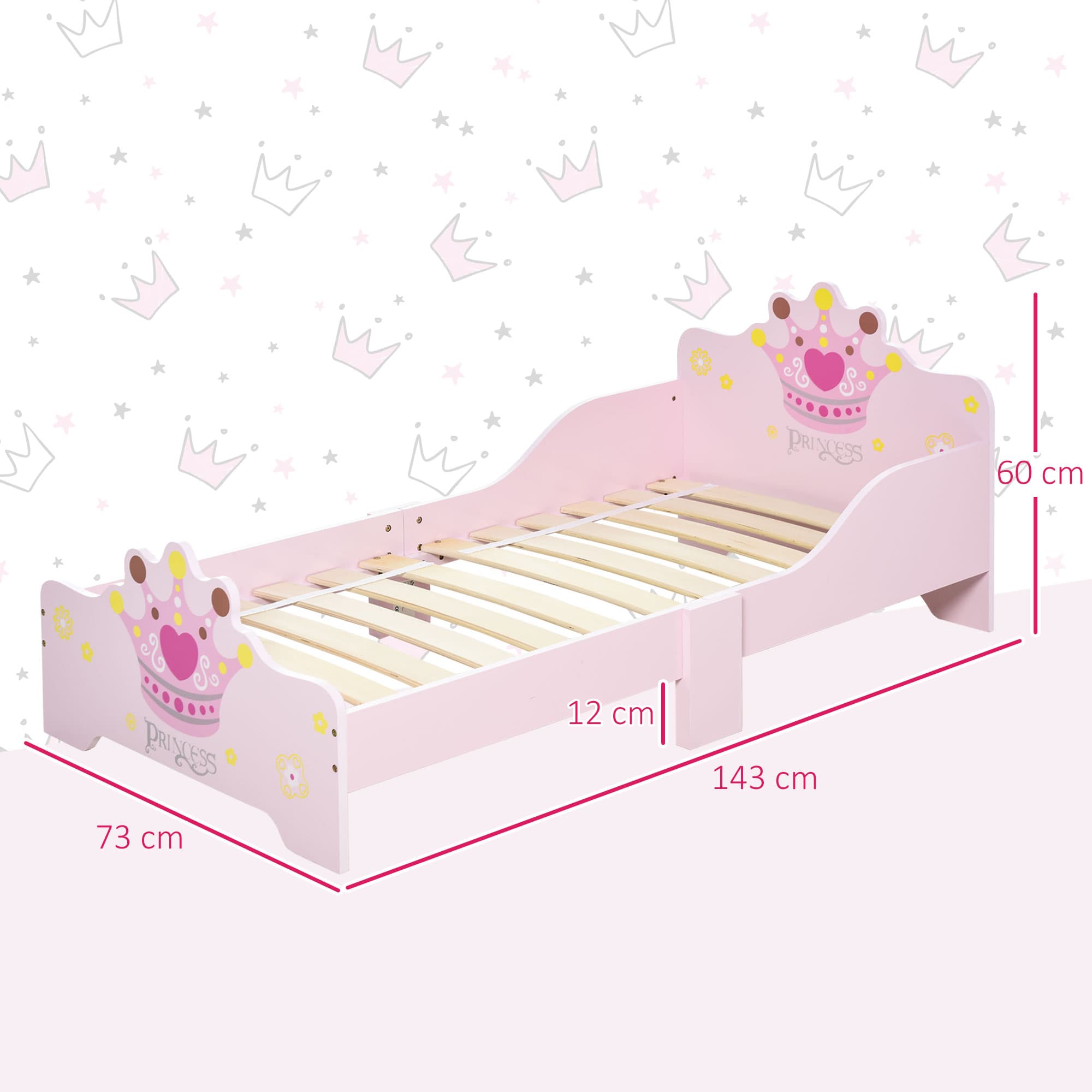Transform Their Room with this Pink Princess Toddler Bed - image 5