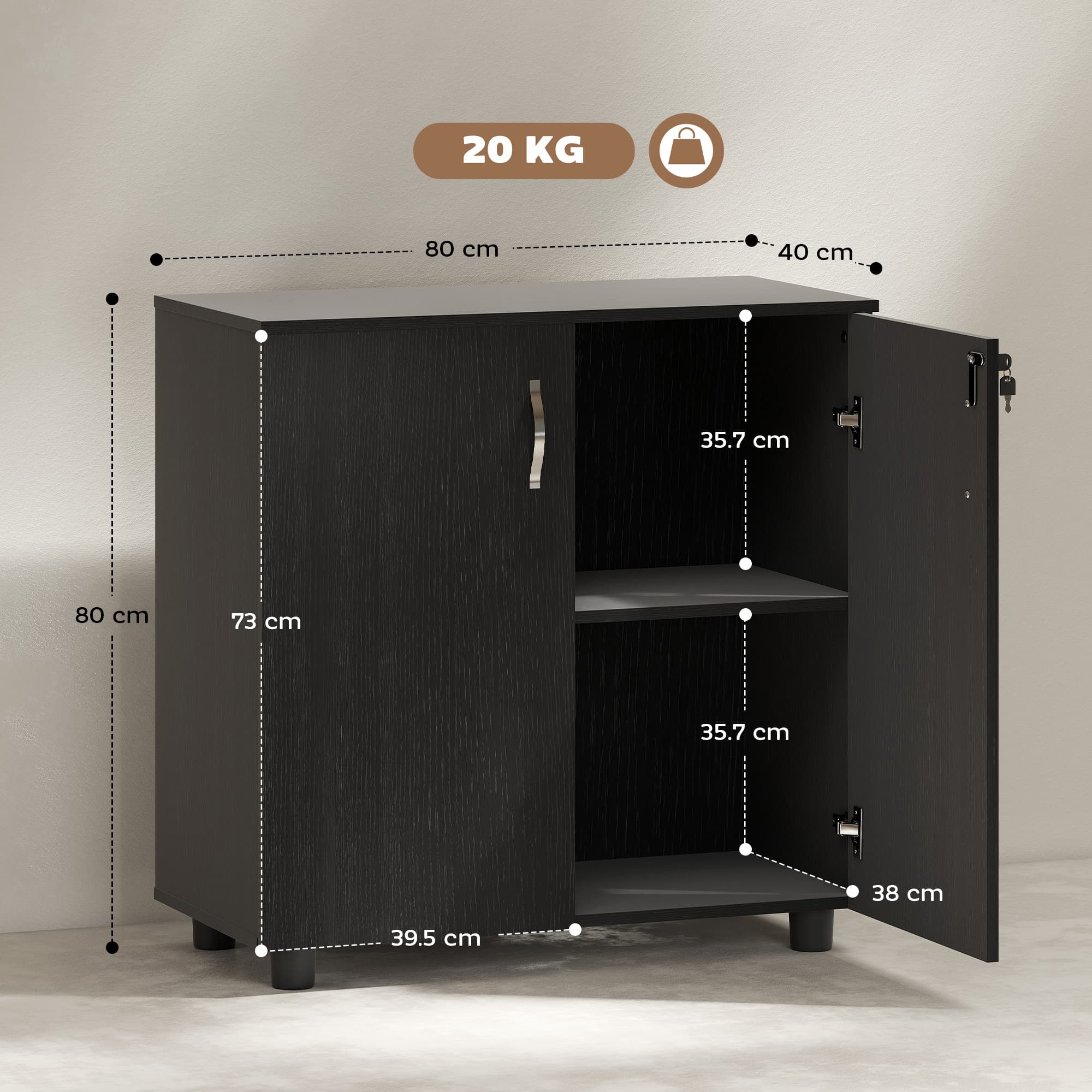 Transform Your Workspace with this Secure Two-Tier Office Cabinet - image 4