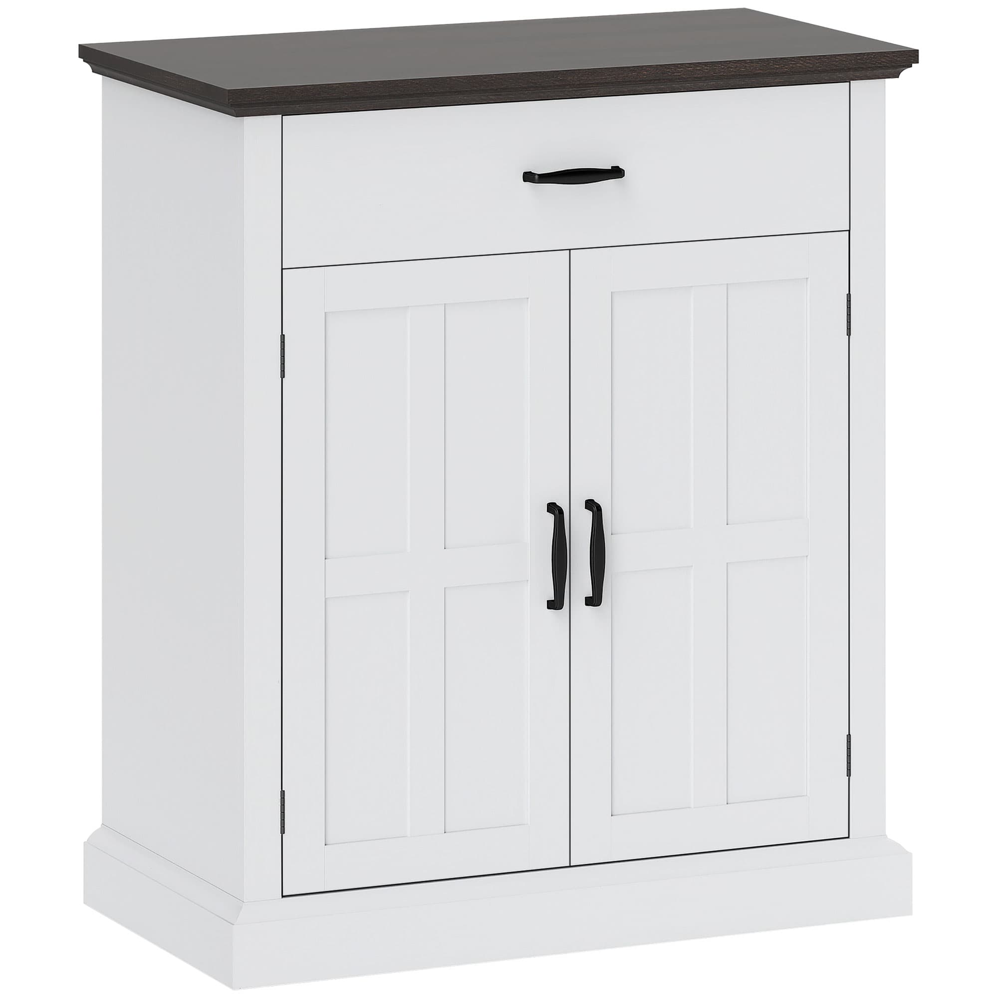 Transform Your Space with this White Farmhouse Sideboard - White