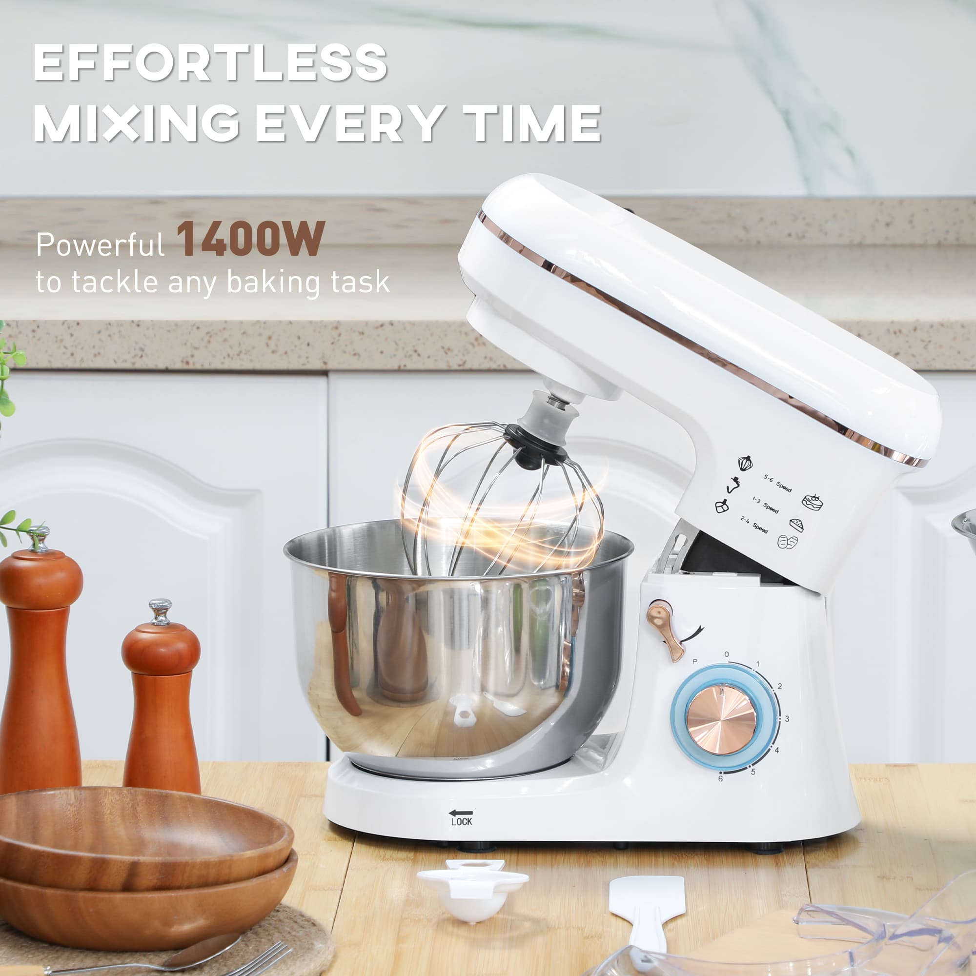 Transform Your Baking with the Premium 1400W 5L Stand Mixer - image 5