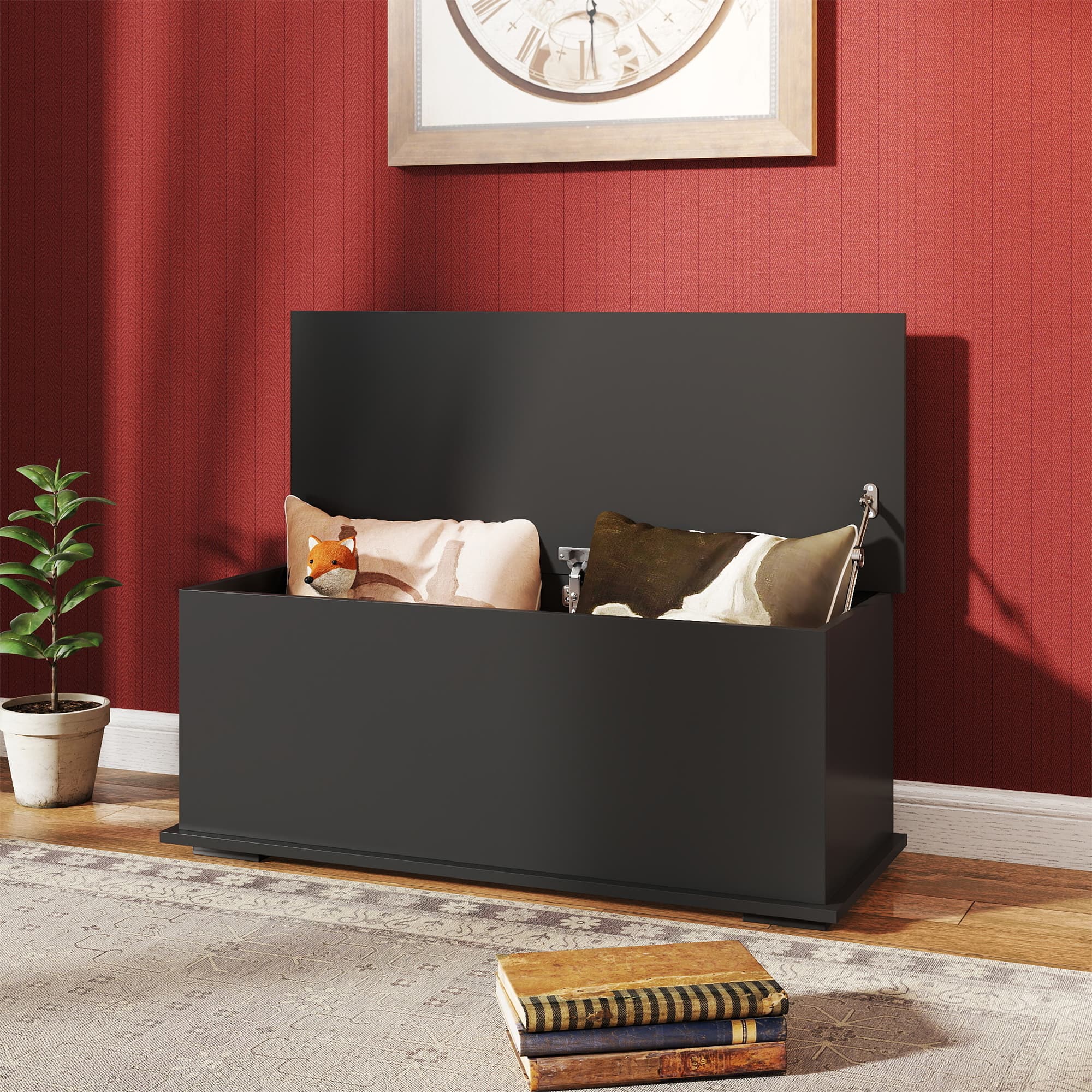Transform Your Space with this 113L Black Storage Chest - image 1