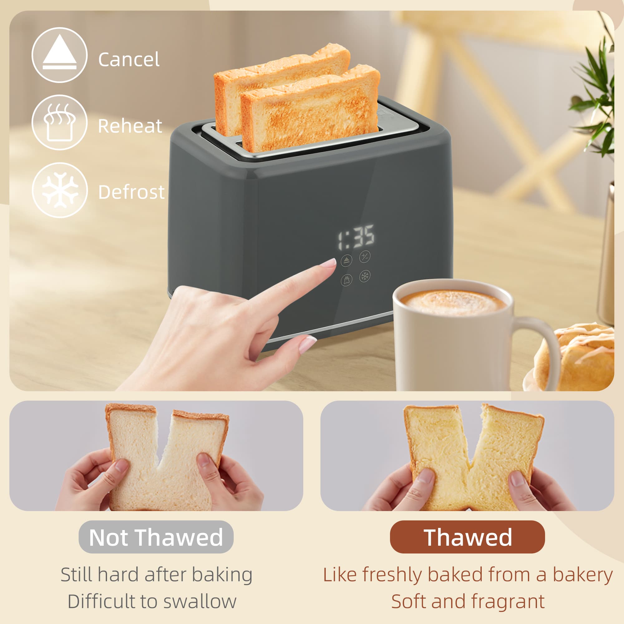 Transform Your Mornings with this Grey Digital Breakfast Set - image 1