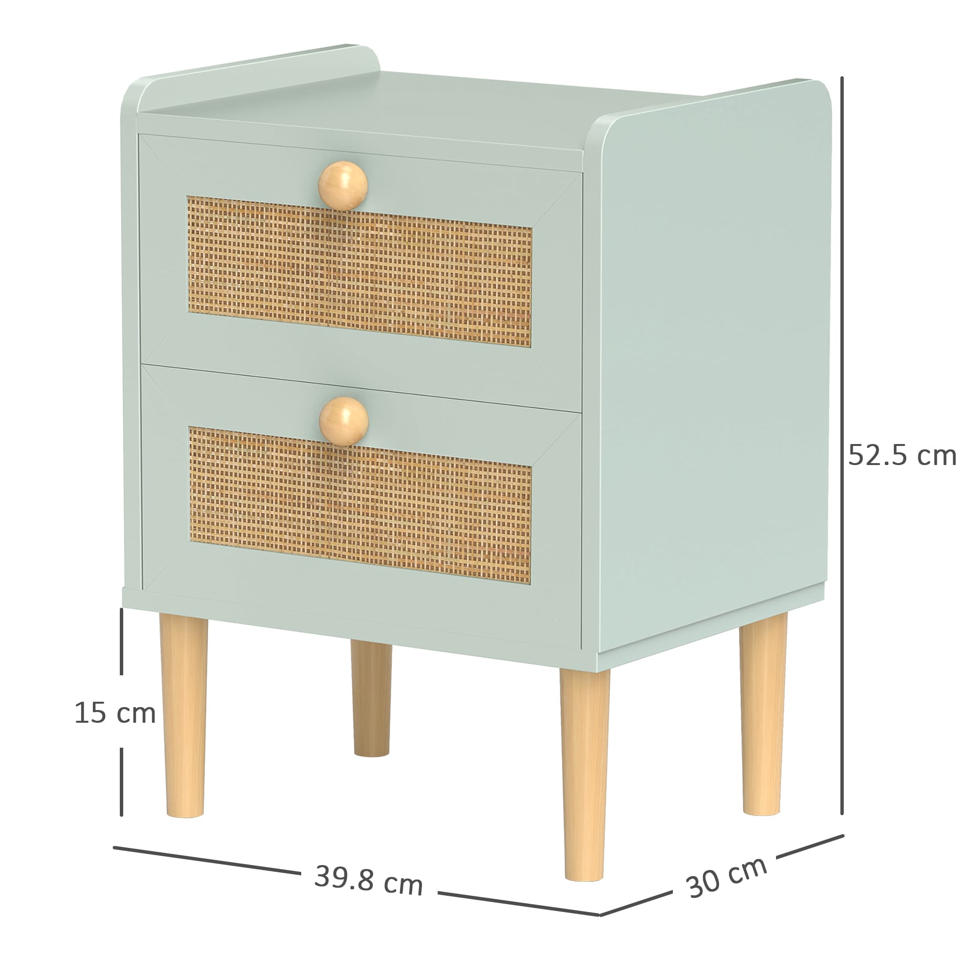 A compact rattan drawer cabinet for softer storage - image 2
