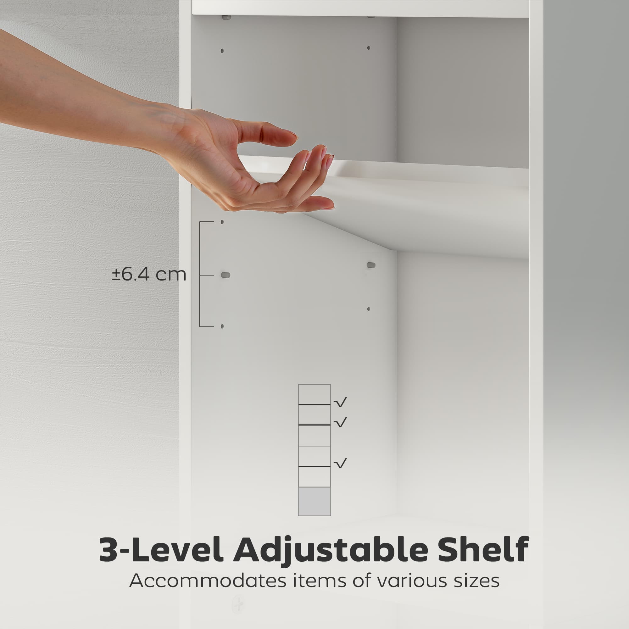 Transform Your Space with this Slim White 6-Tier Bookcase - image 5