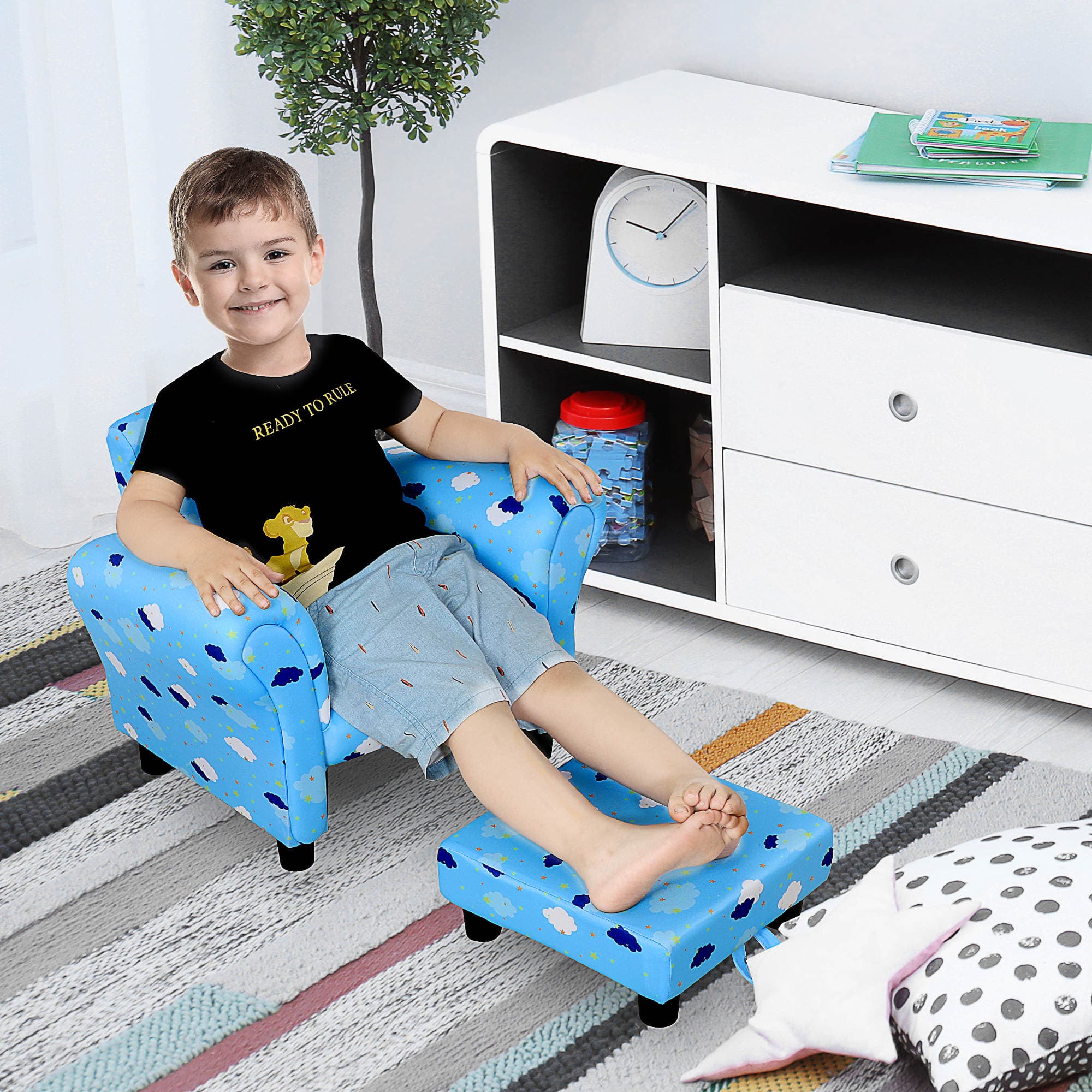 Transform Their Playroom with the Blue Cloud Toddler Armchair - image 2
