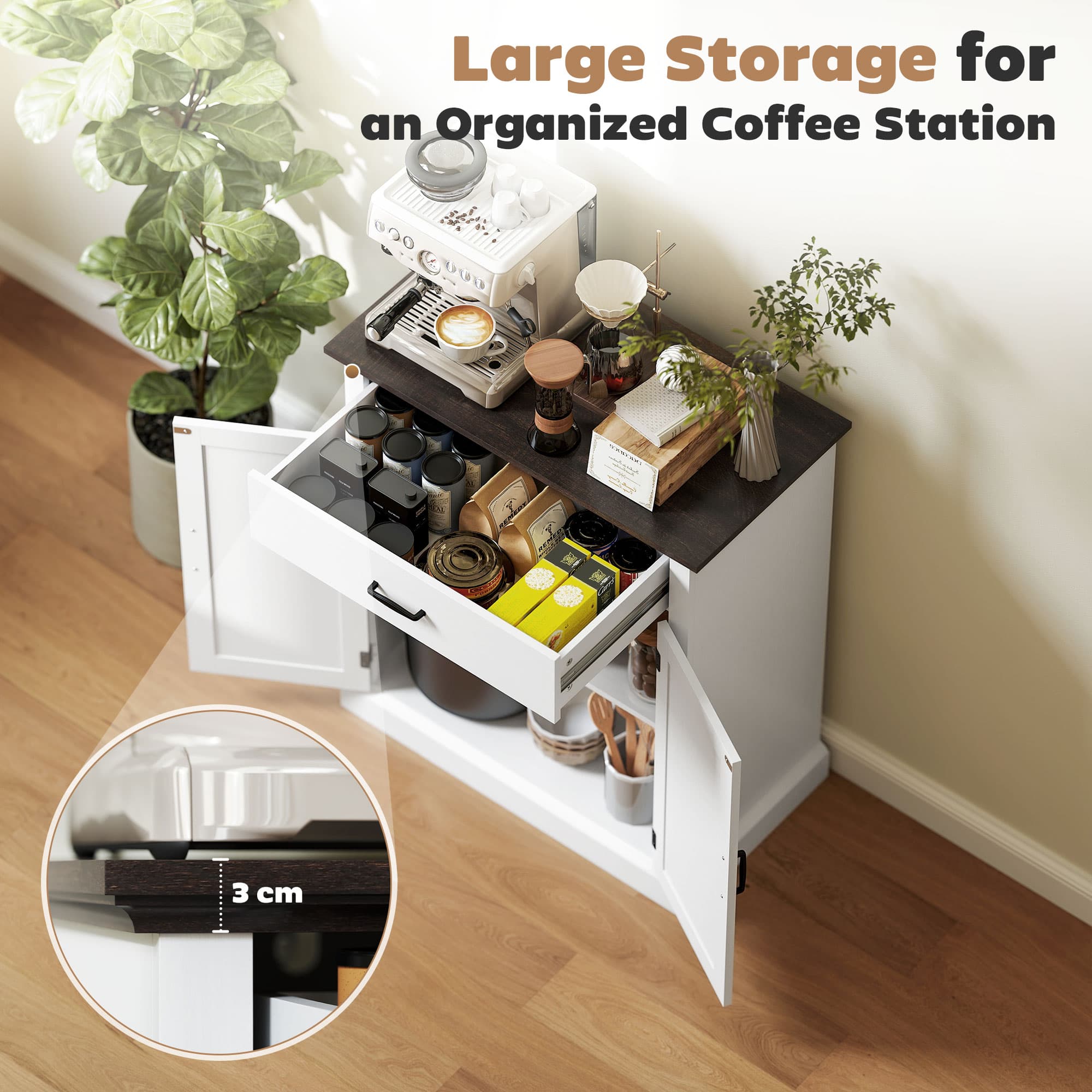 Transform Your Space with this White Farmhouse Sideboard - image 4