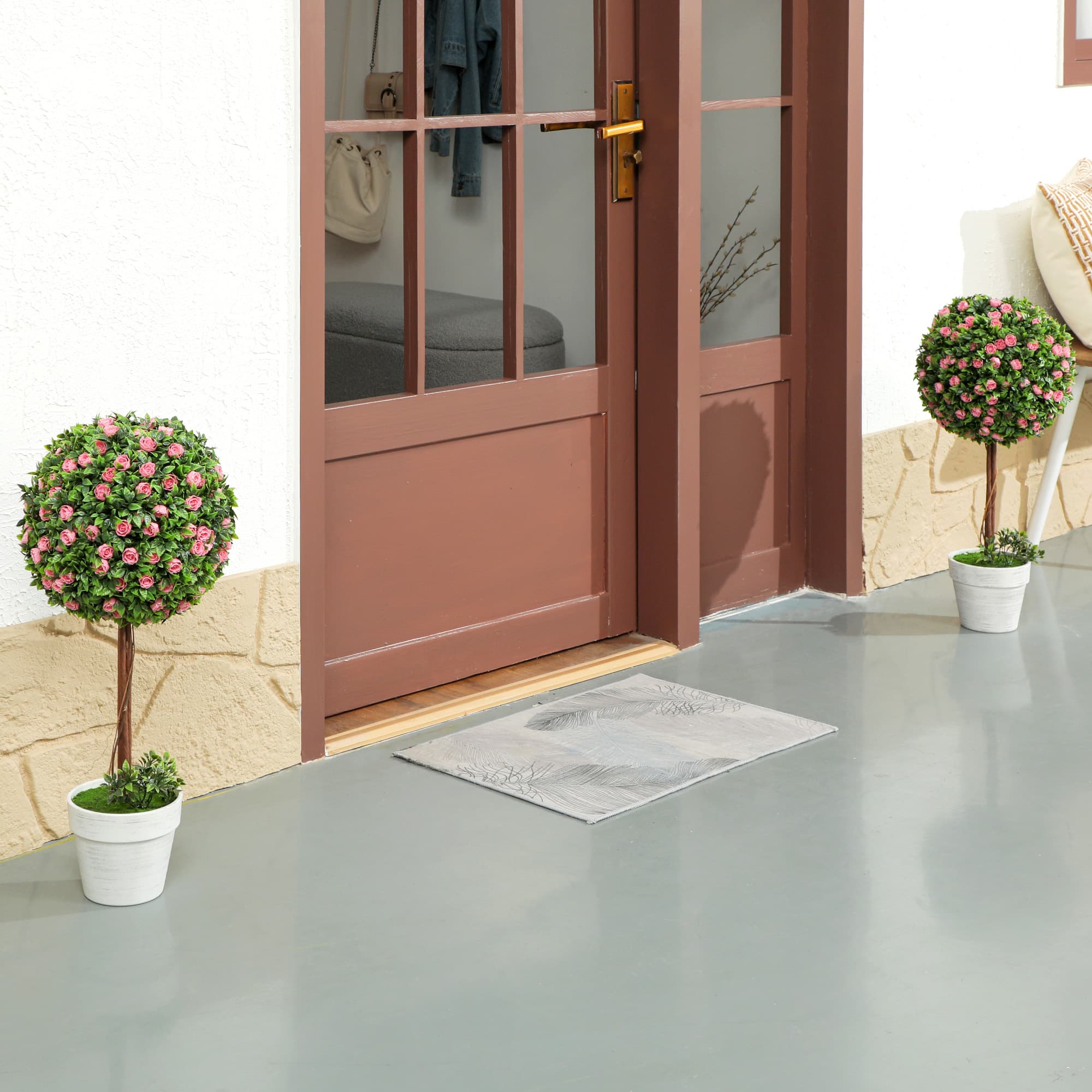 Pink Artificial Rose Topiary Trees for Easy Decor - image 7