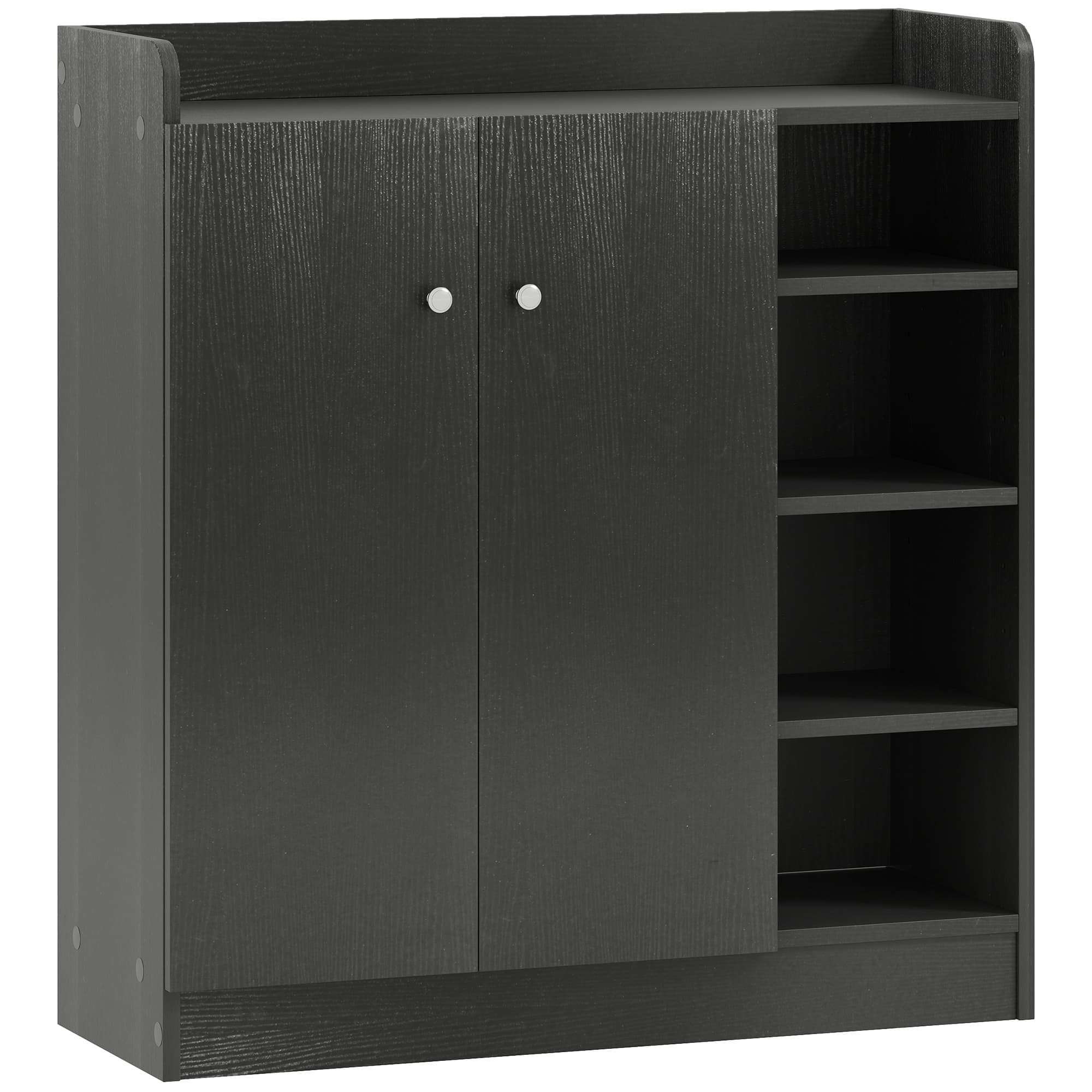 Transform Your Hallway with this Black Shoe Cabinet - Black