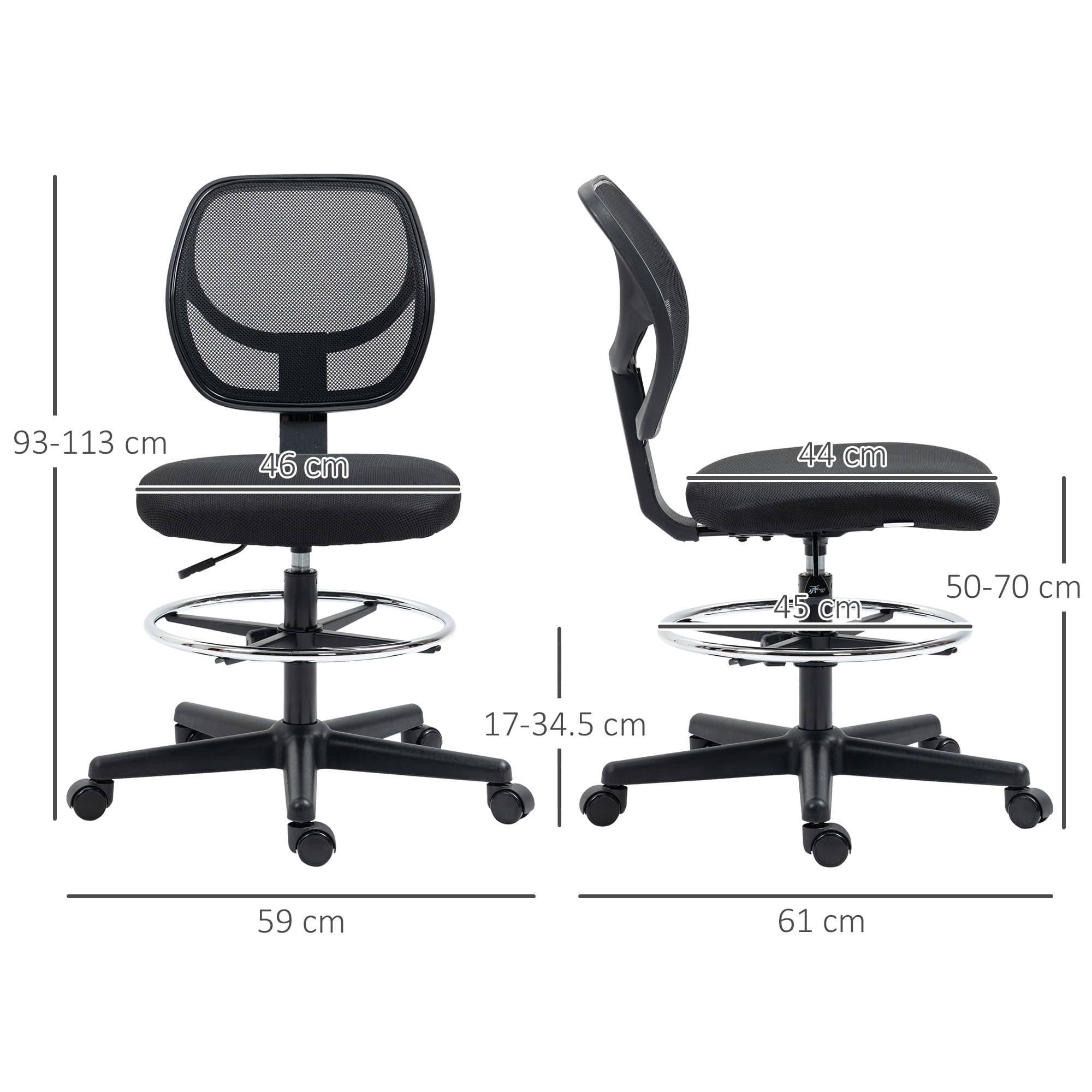 Ergonomic Mesh Draughtsman Chair for Standing Desks - image 2