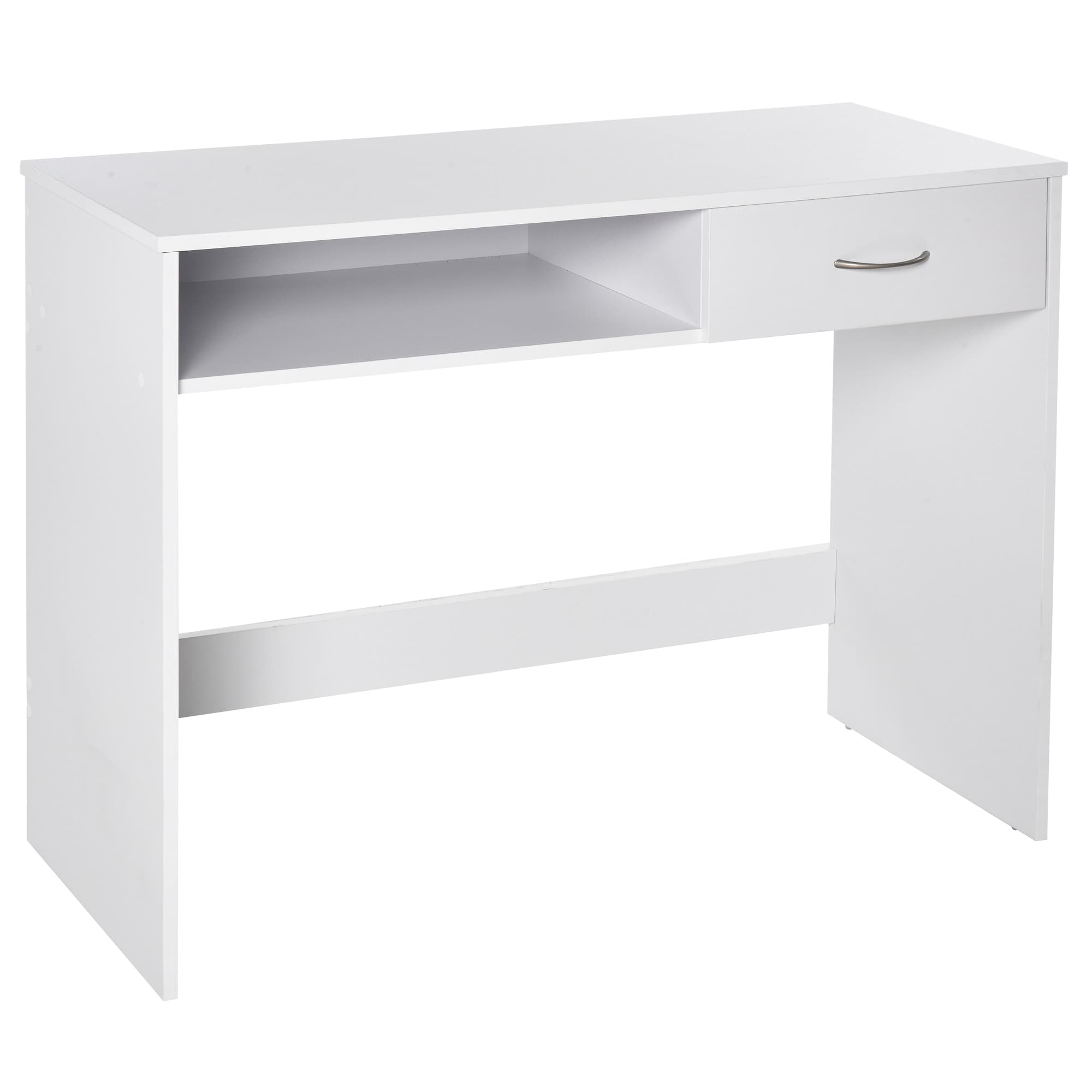 Transform Your Workspace with this Compact White Desk - White