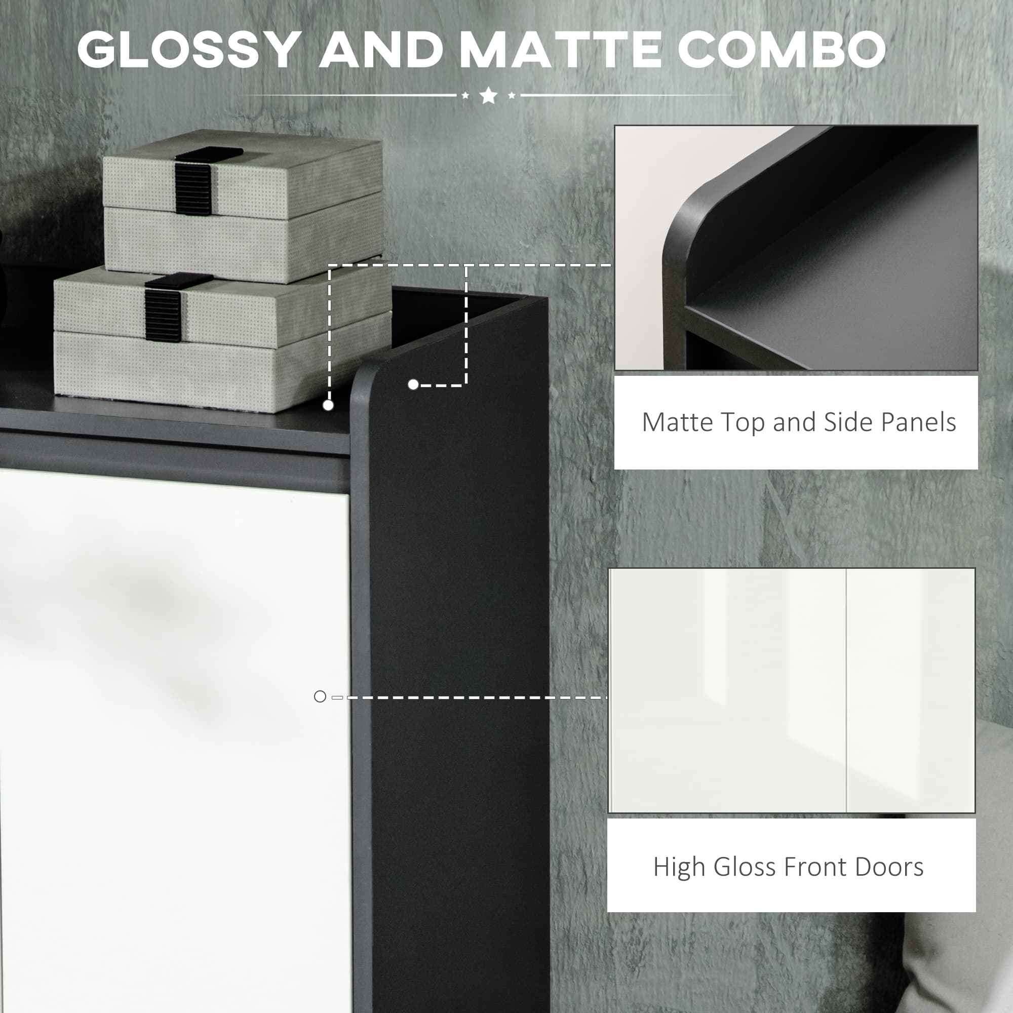 Transform Your Hallway with this High Gloss Shoe Cabinet - image 3