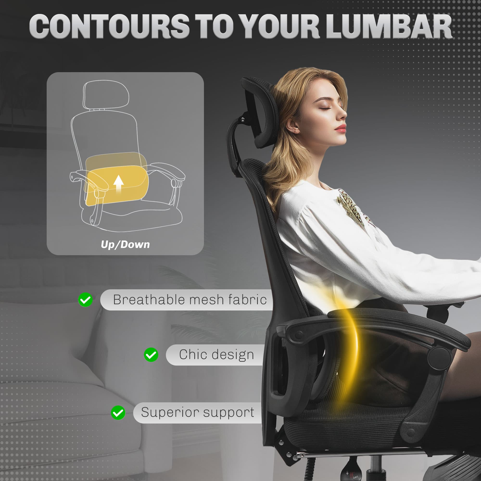 Transform Your Workday with this Ergonomic Reclining Chair - image 4