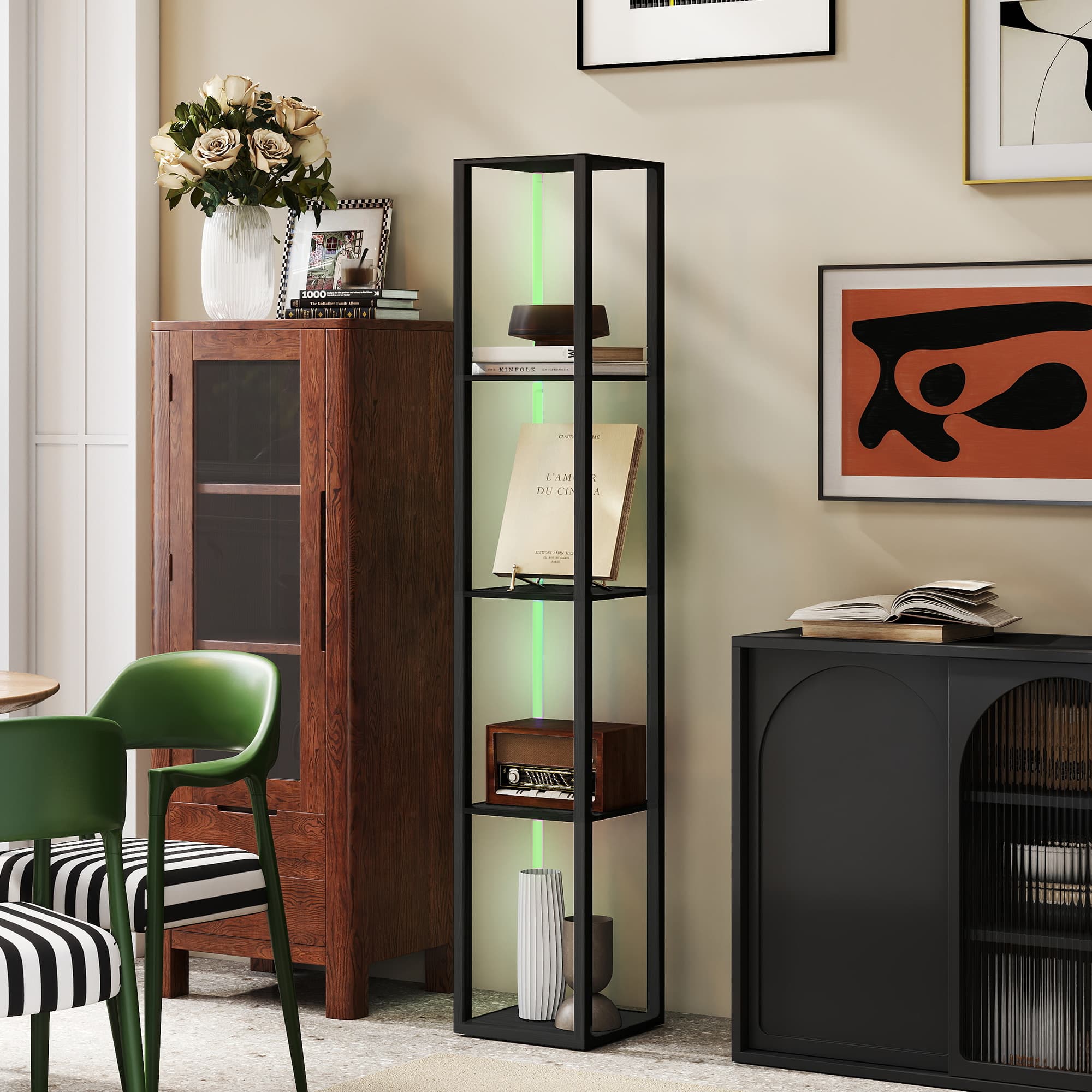 Transform Your Space with this Modern RGB LED Shelf Lamp - image 3