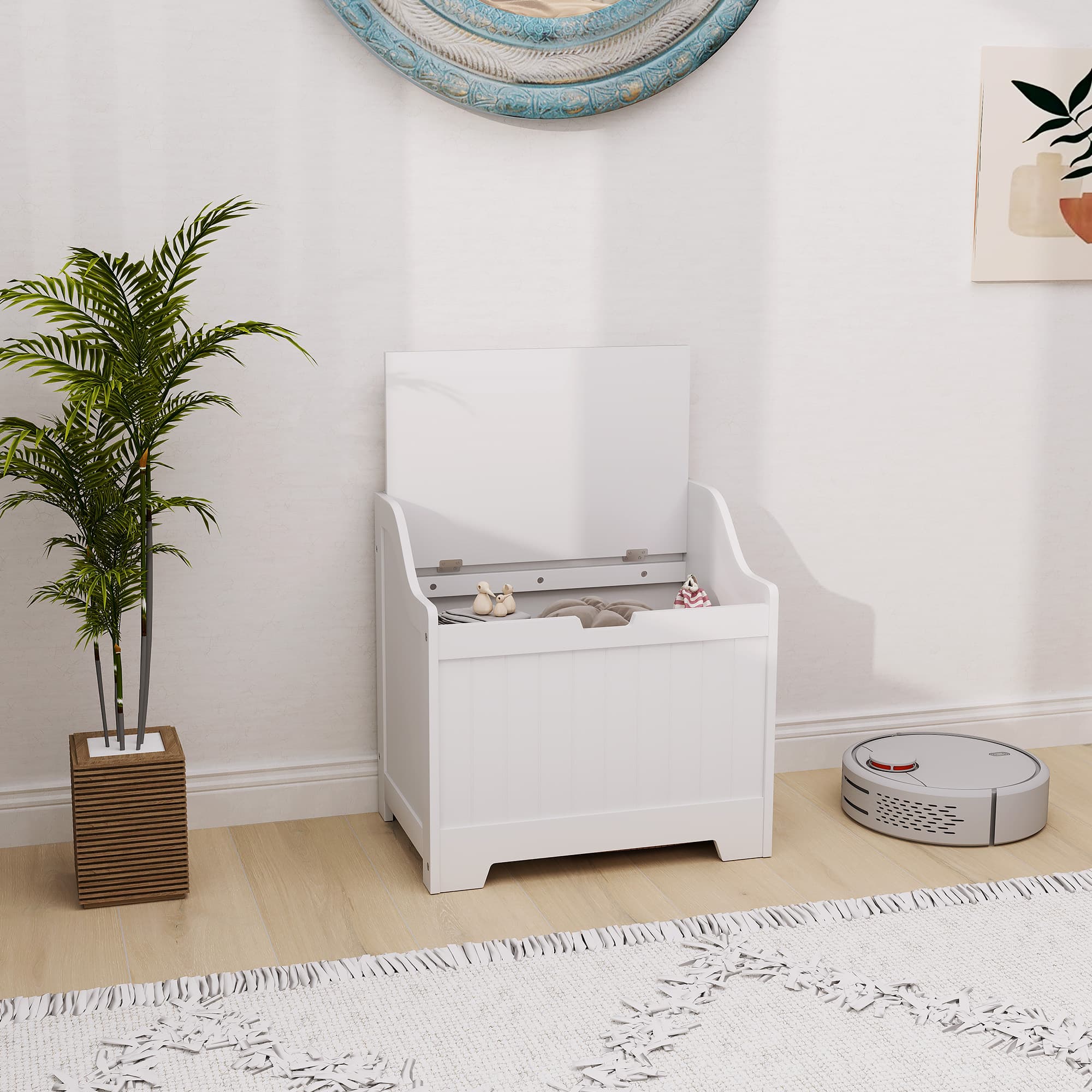 Transform Your Space with this 61L White Storage Chest - image 1