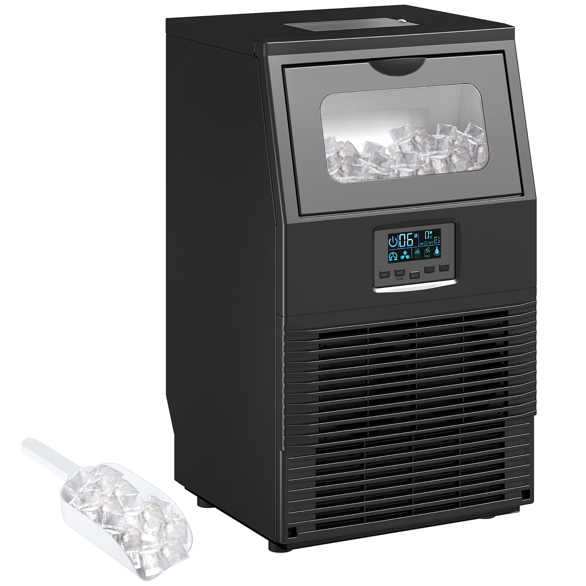 Premium 30kg Commercial Ice Maker for Home and Business - Black