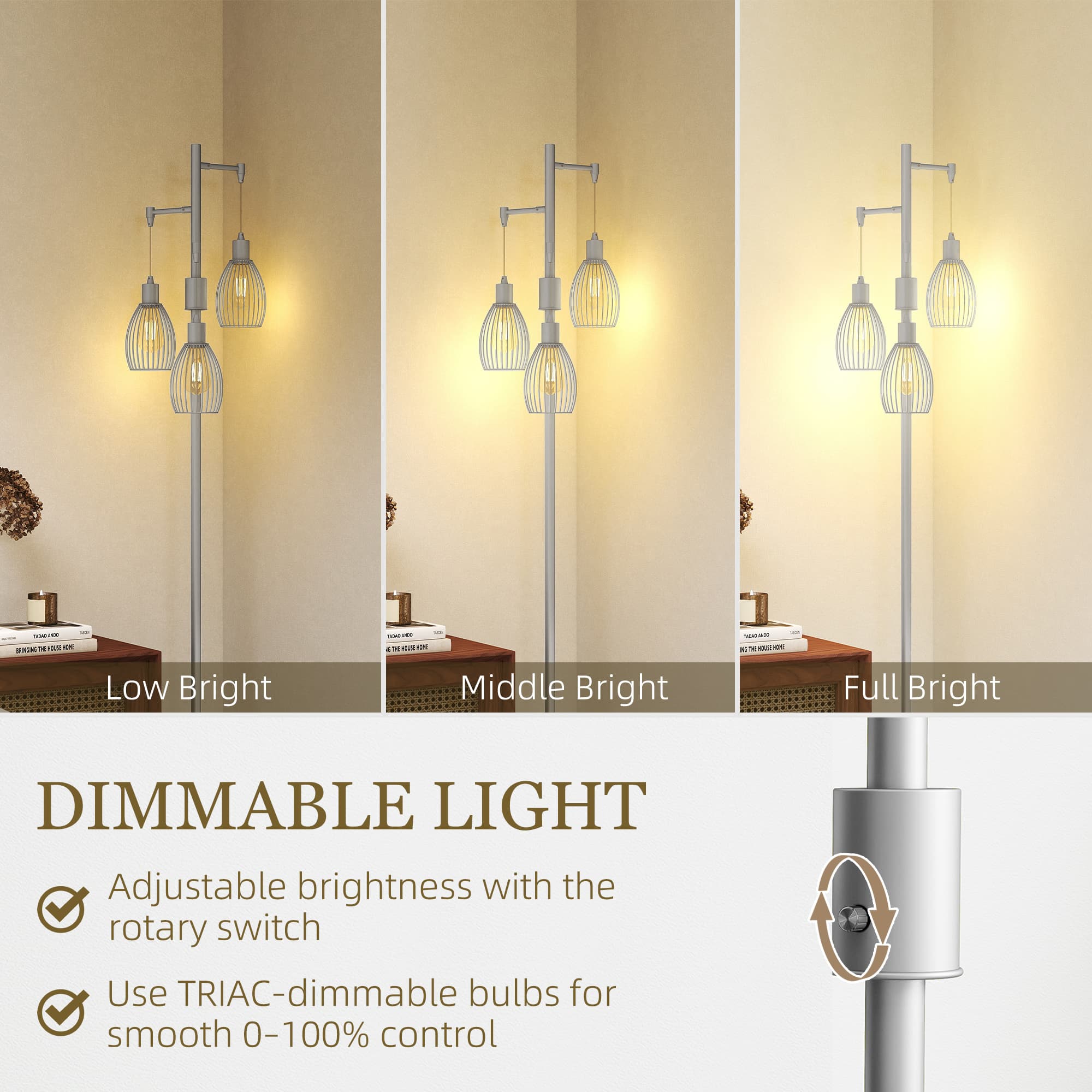 Transform Your Room with this Silver Industrial Floor Lamp - image 5