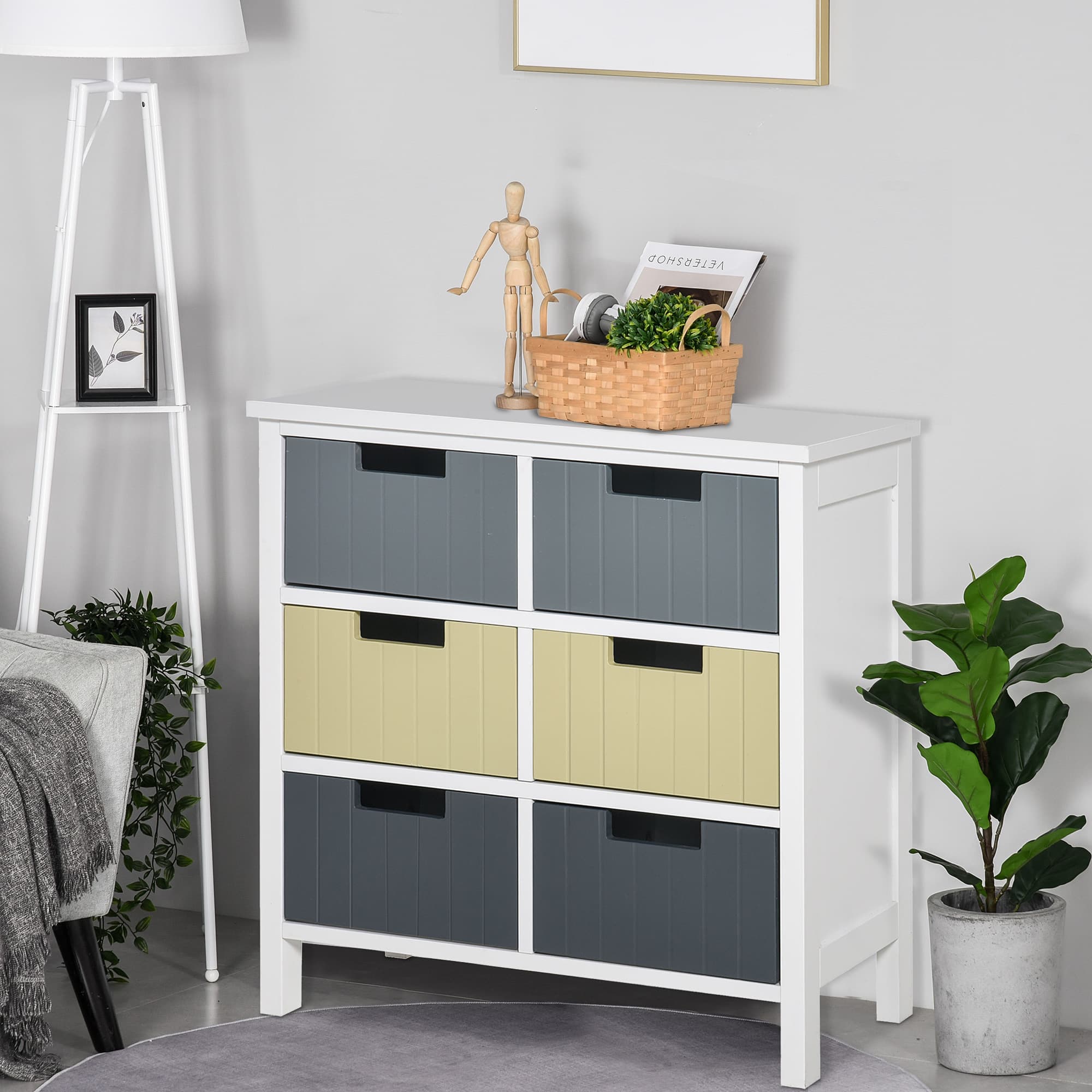 Transform Your Space with this 6-Drawer Pastel Chest - image 2