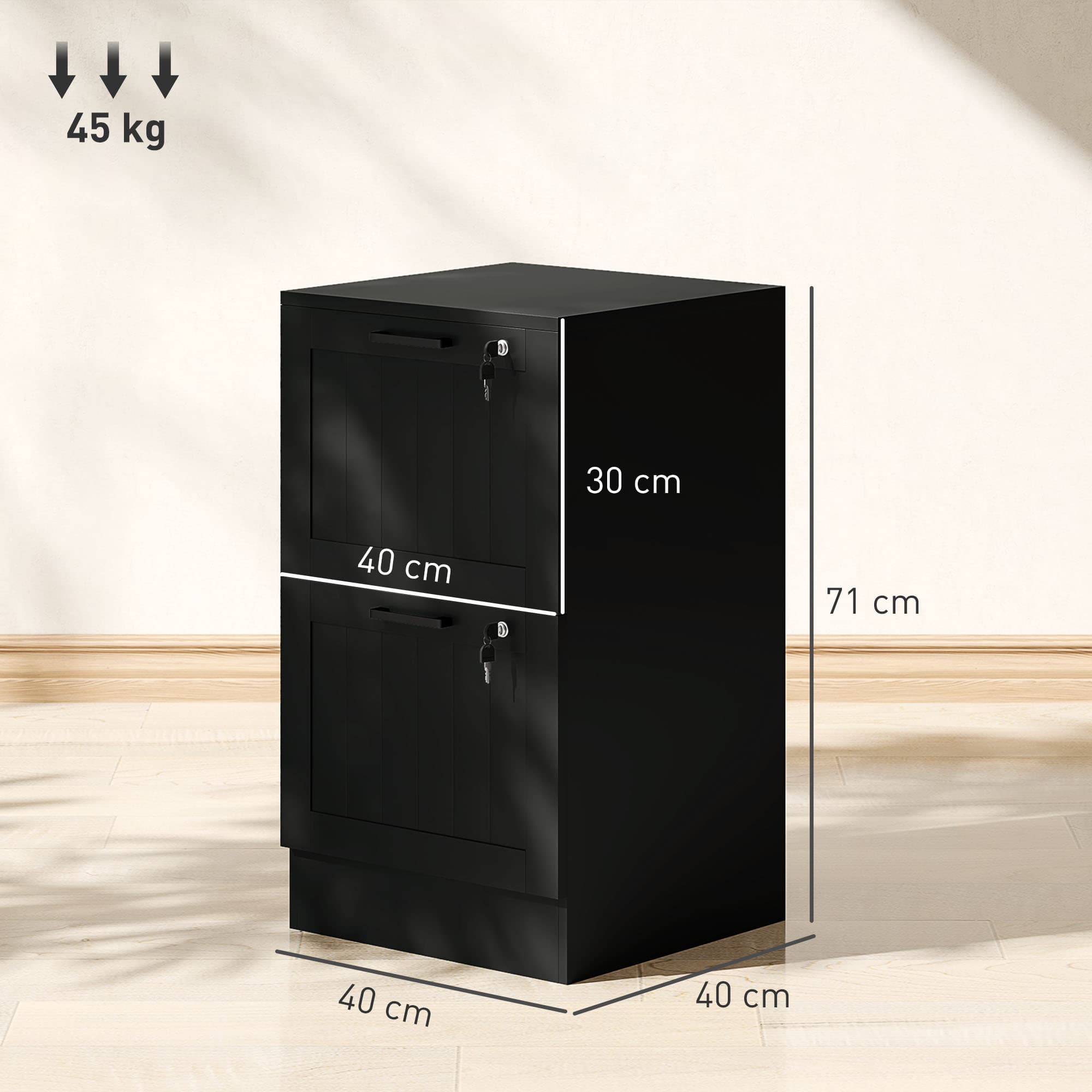 Transform Your Workspace with this Secure 2-Drawer Filing Cabinet - image 4