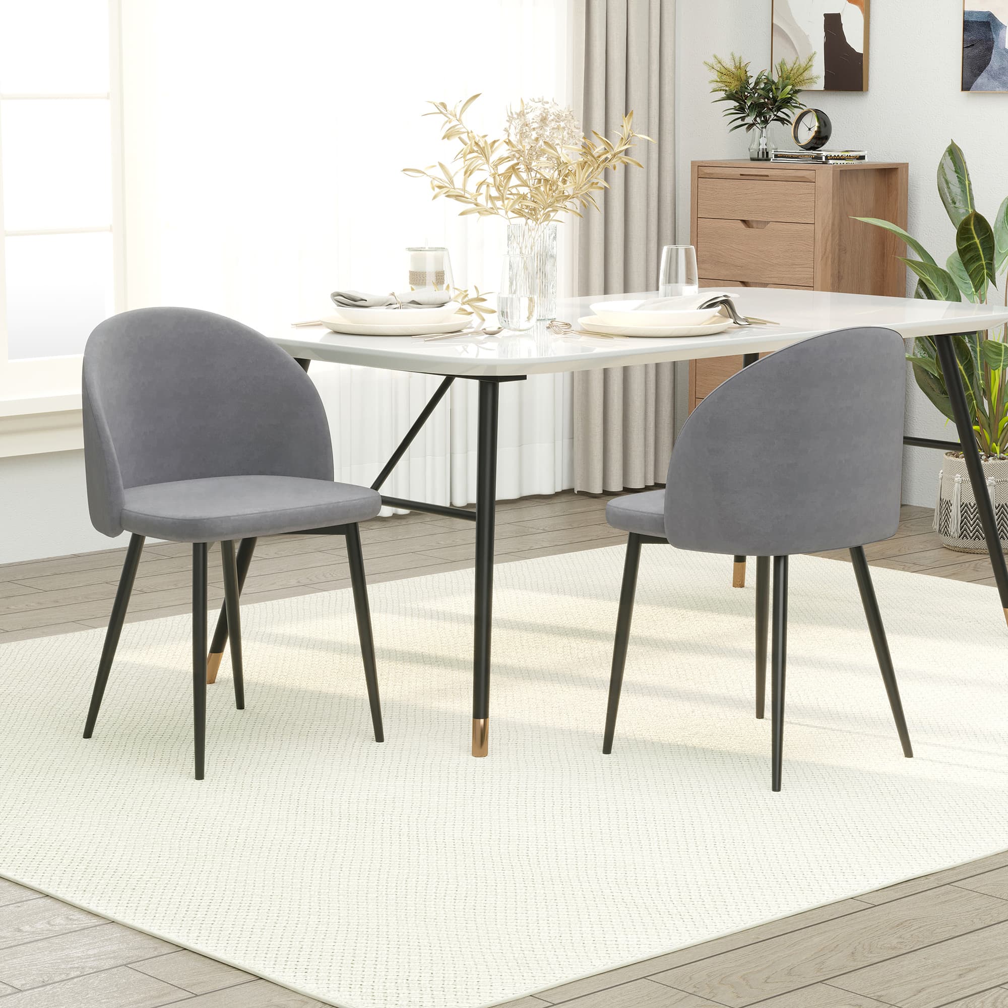 Transform Your Space with Premium Grey Velvet Chairs - image 2